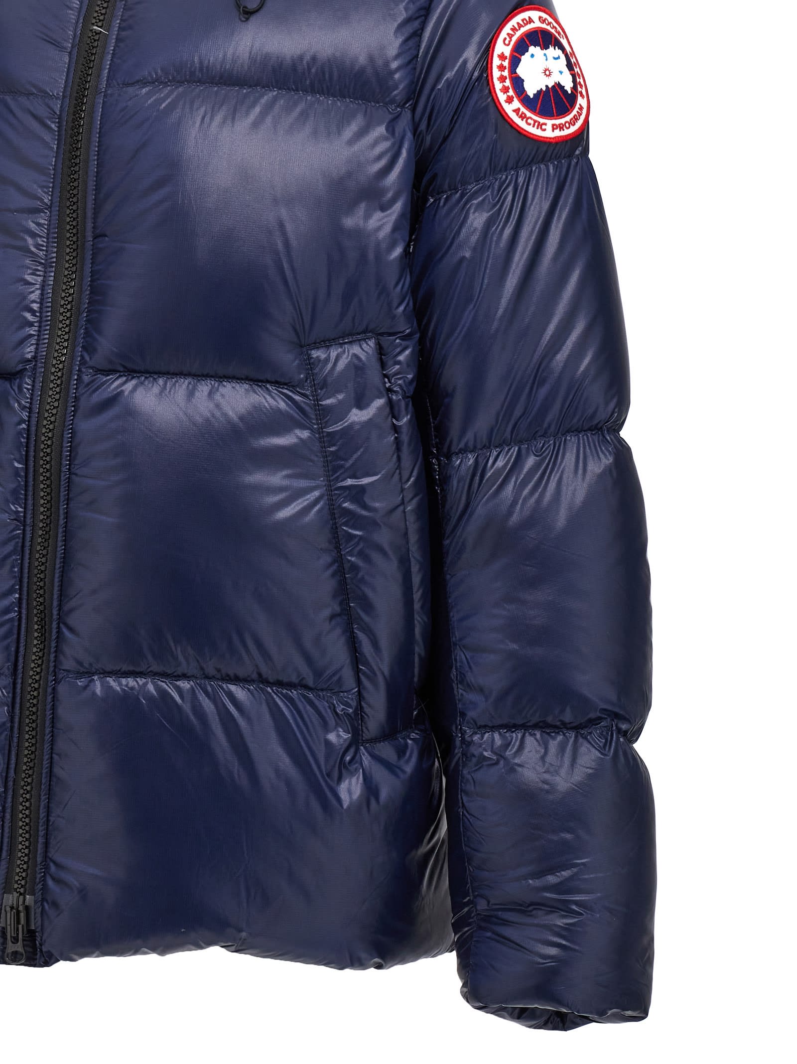 Shop Canada Goose Crofton Down Jacket In Blue