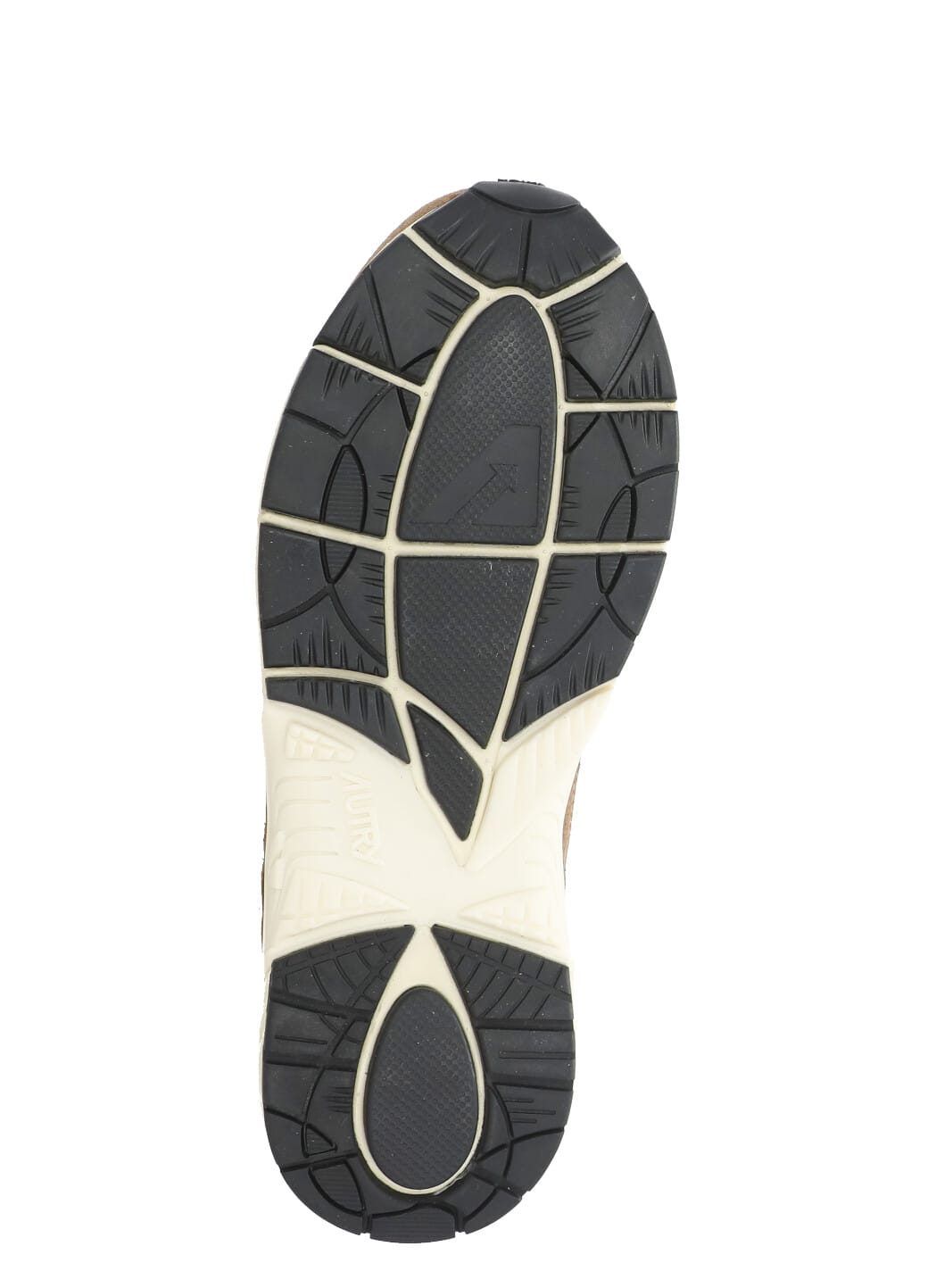 Autry Hyperway Sneakers In Mesh And Suede Cigar And Silver In Multi