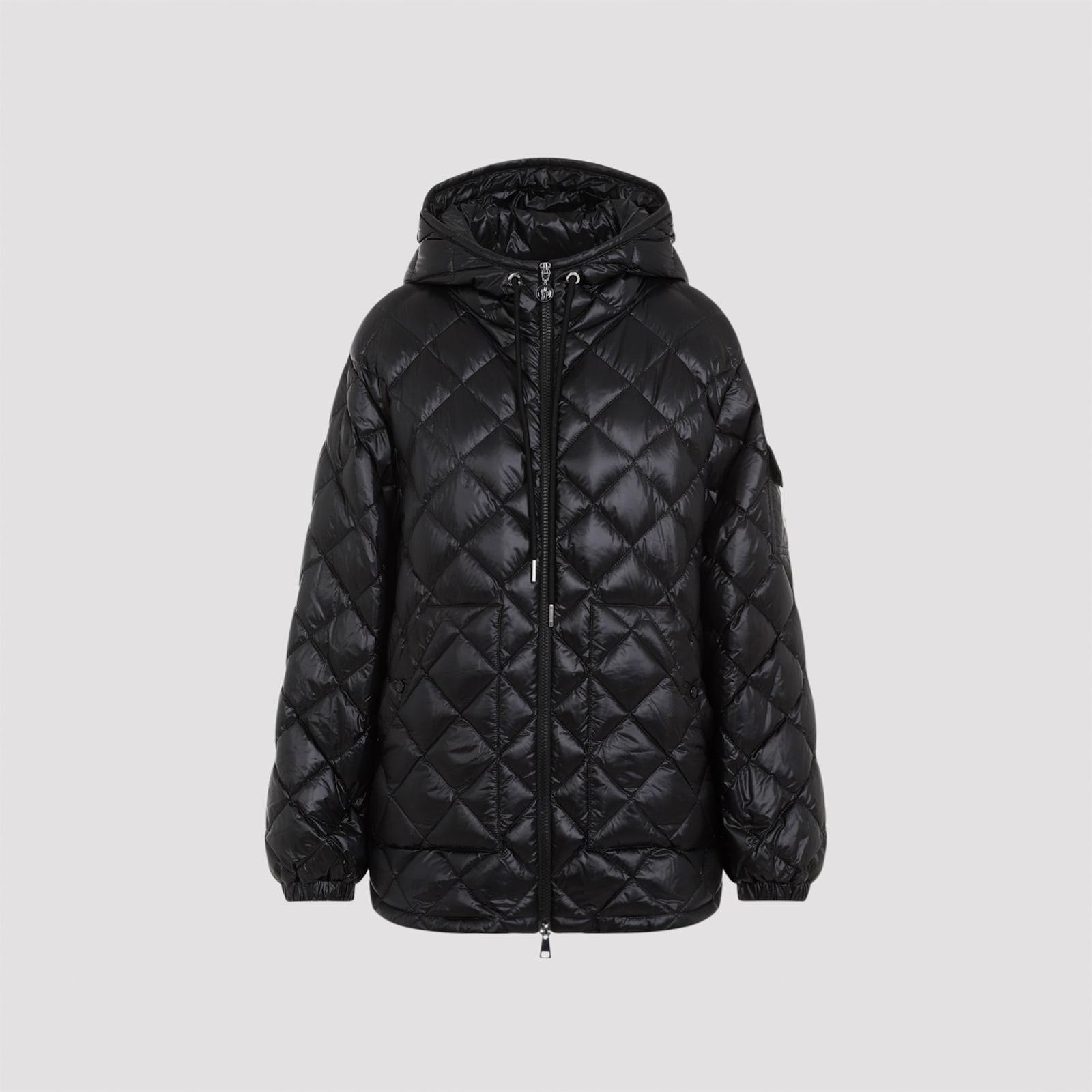Moncler Diamond Quilted Down Jacket Puffer Jackets Black In Black