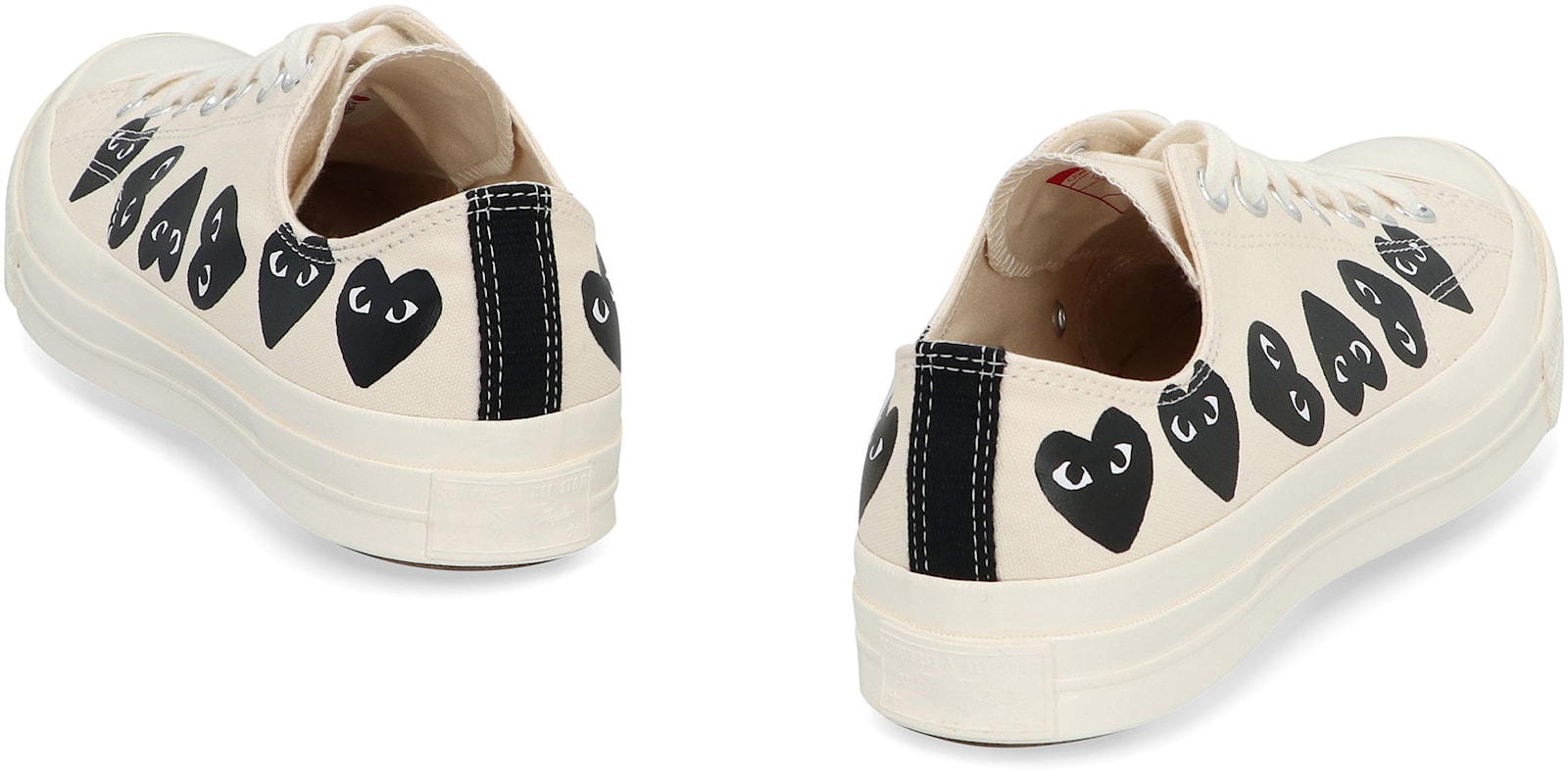 Shop Comme Des Garçons Play Converse X - Chuck 70 Low-top Sneakers In Ivory