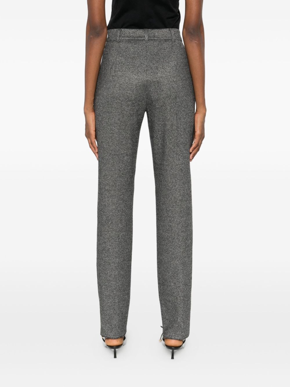 Max Mara Trousers With Embossed Pattern In Multi
