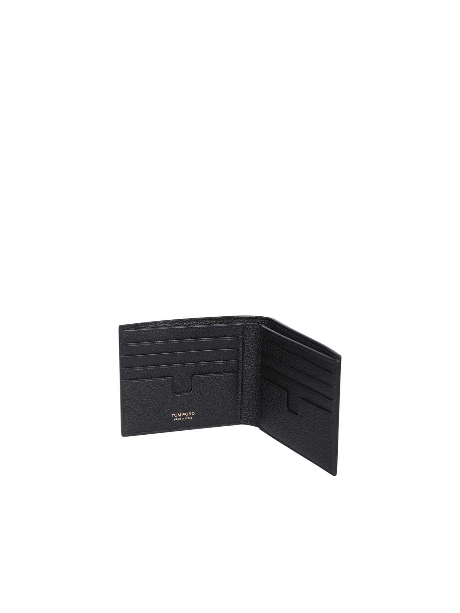 Shop Tom Ford Bi-fold Black Wallet