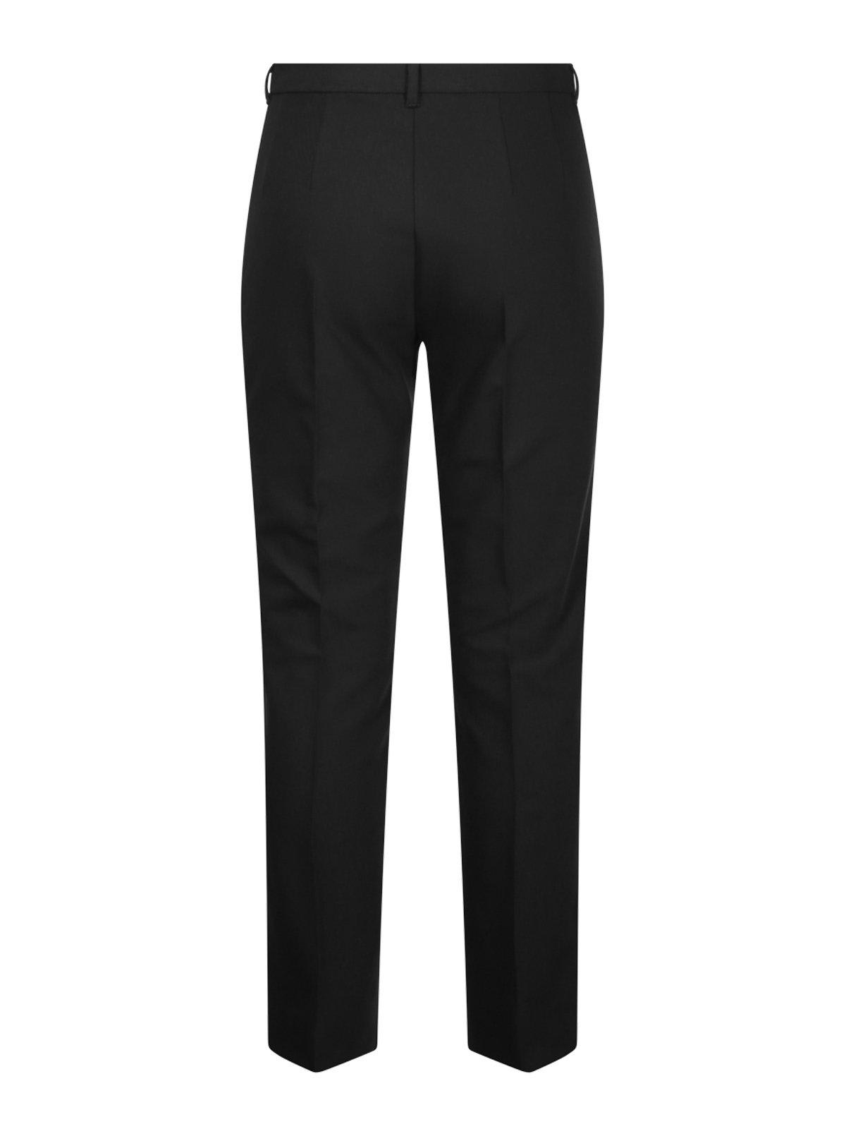 Shop 's Max Mara High Waist Straight Leg Pants In Black