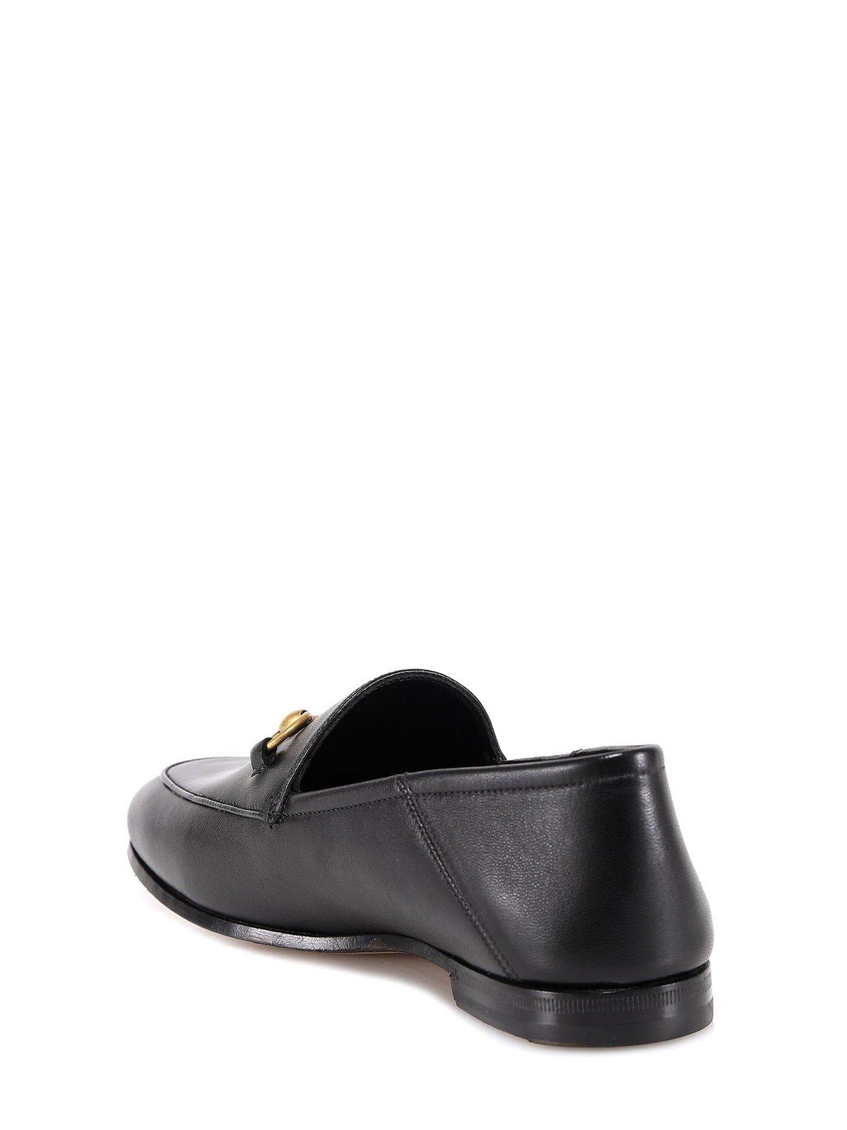 Shop Gucci Brixton Horsebit Loafers In 1000