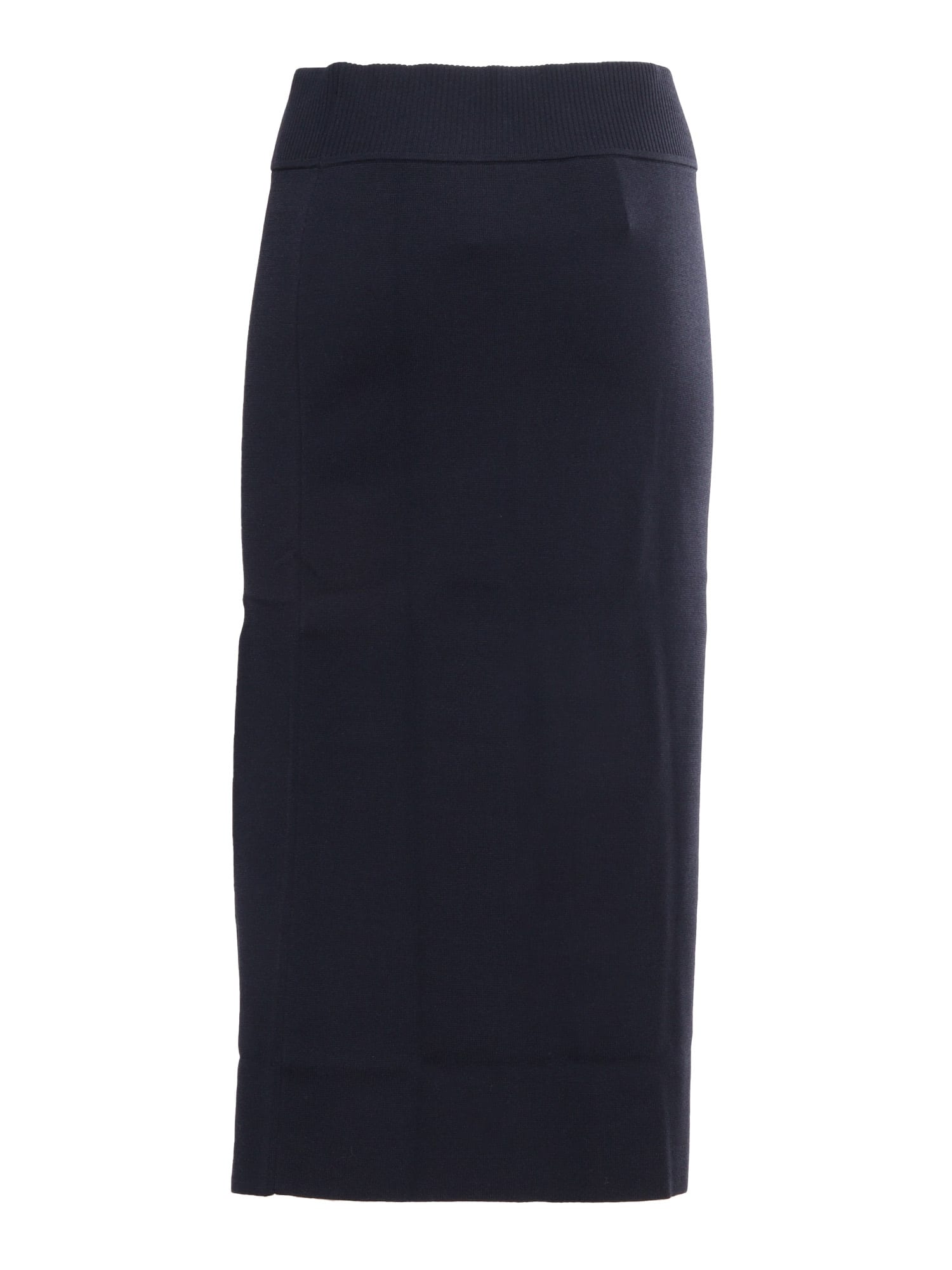 Shop P.a.r.o.s.h Blue Knitted Skirt