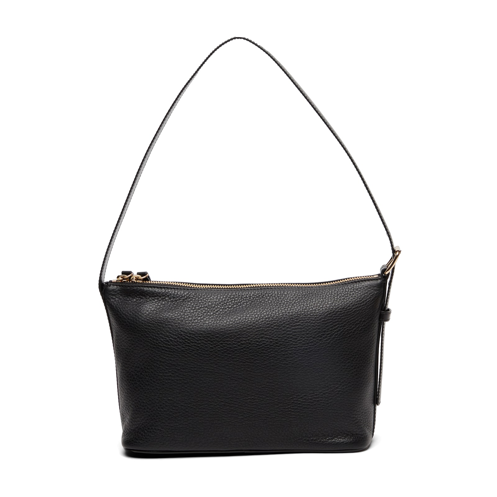 Apc Vera Black Shoulder Bag With Embossed Logo Lettering On The Front And Adjustable Shoulder Strap In G In Lzz Noir