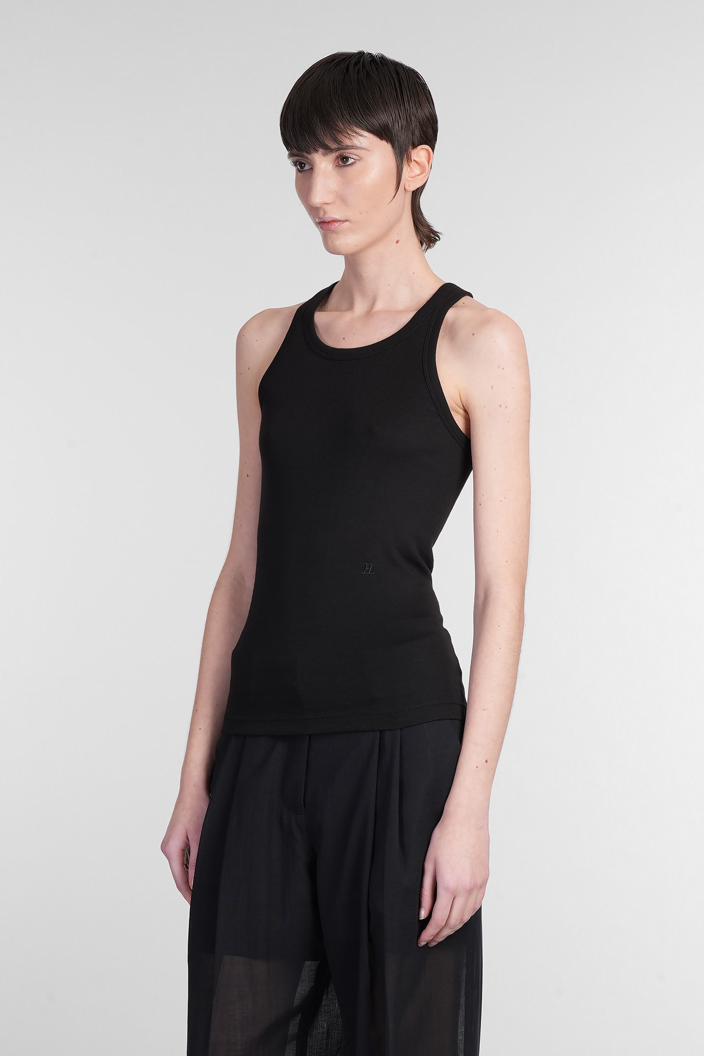 Helmut Lang Topwear In Black Wool And Polyester In Black