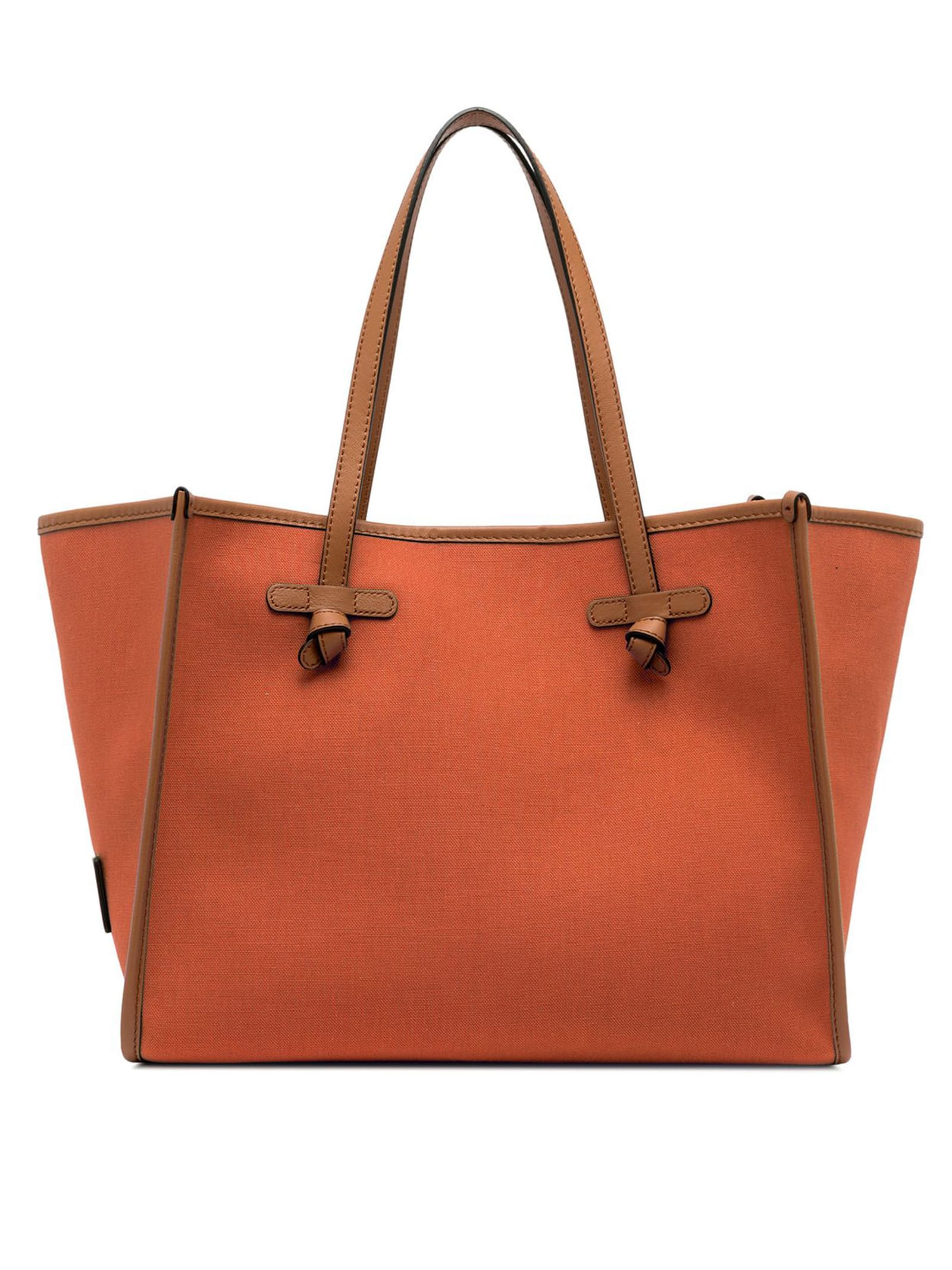 Marcella Shopping Bag In Two-color Canvas