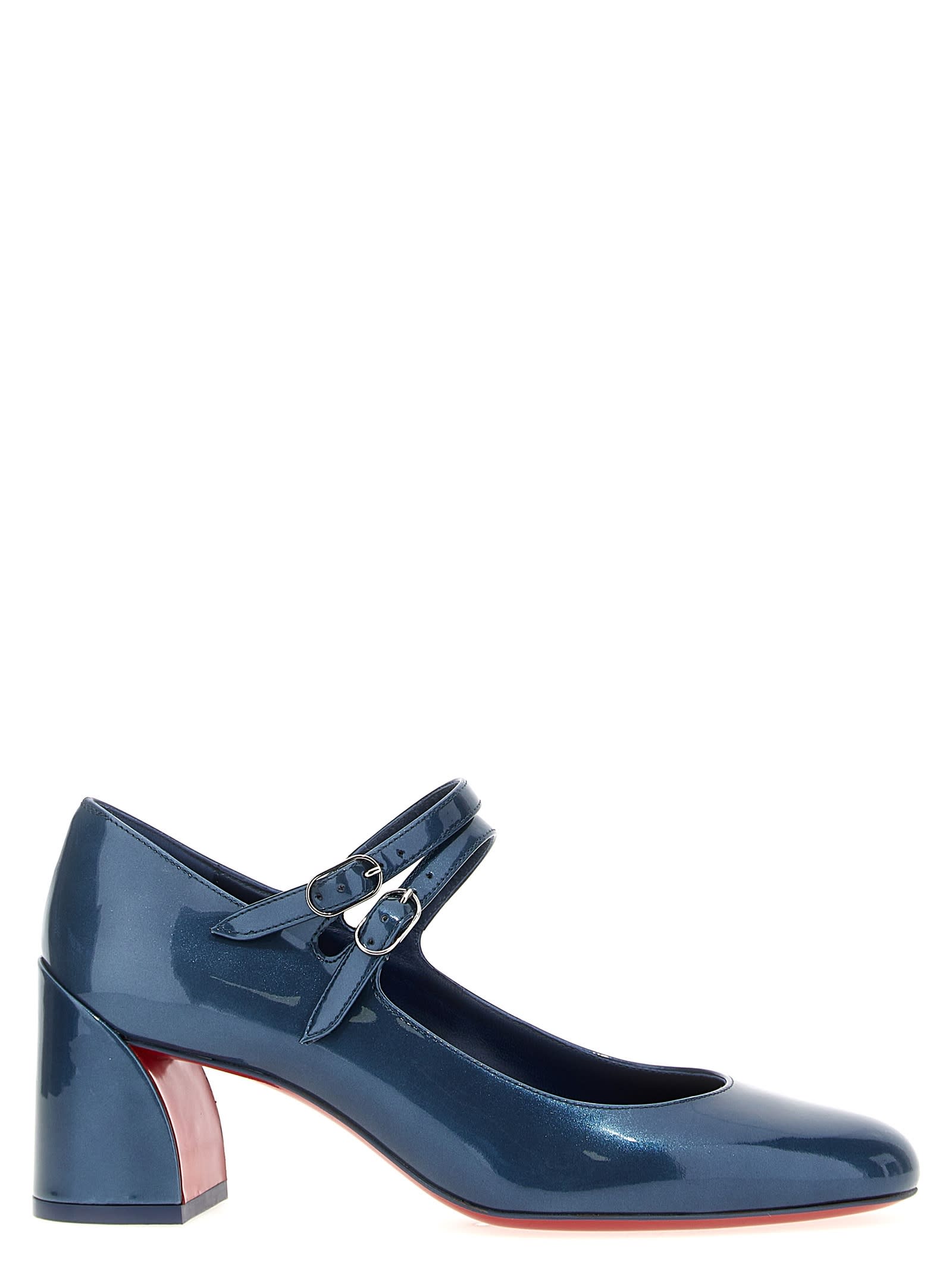 Shop Christian Louboutin Miss Jane Pumps In Blue