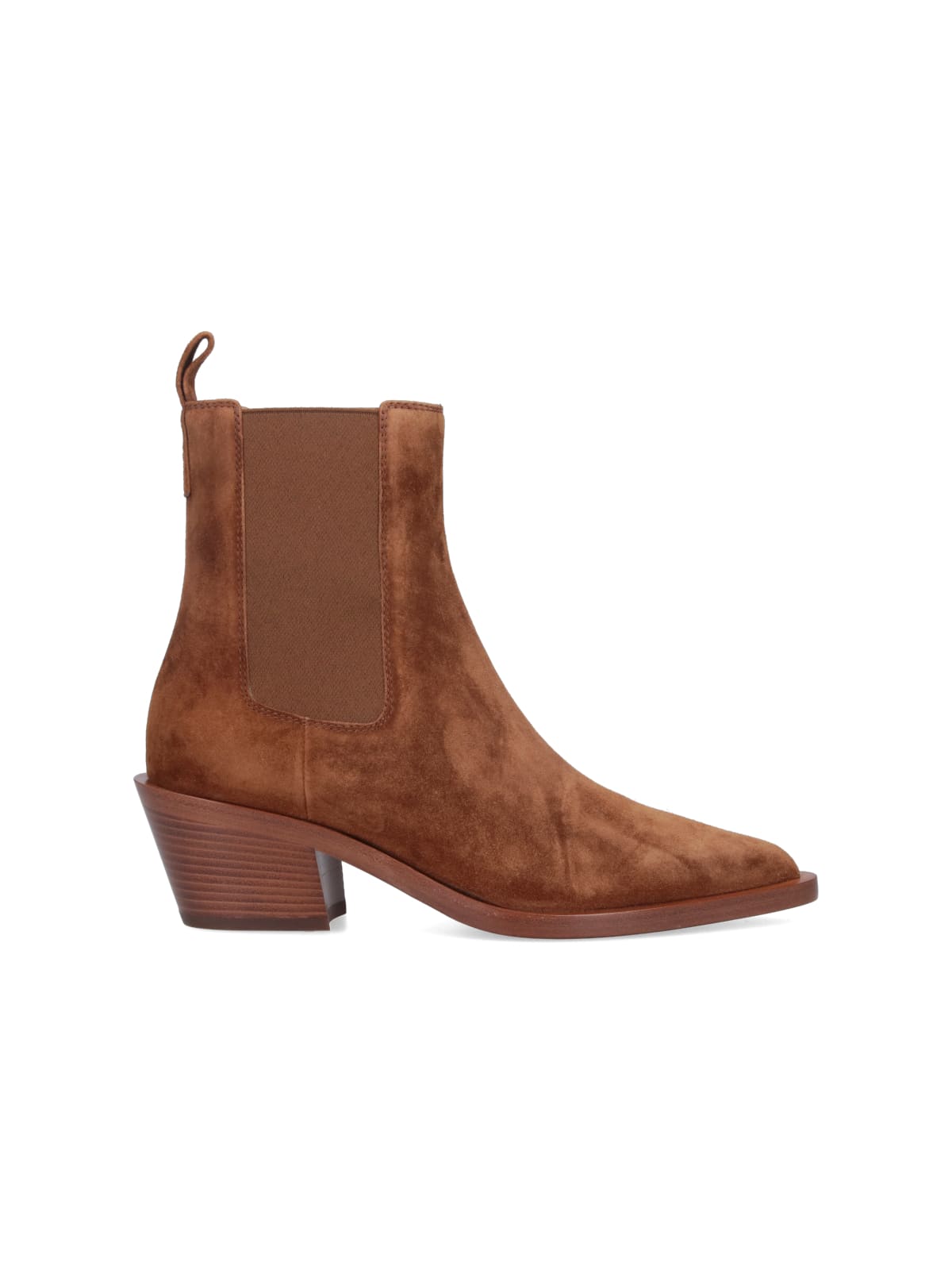 Shop Gianvito Rossi Wylie Ankle Boots In Brown