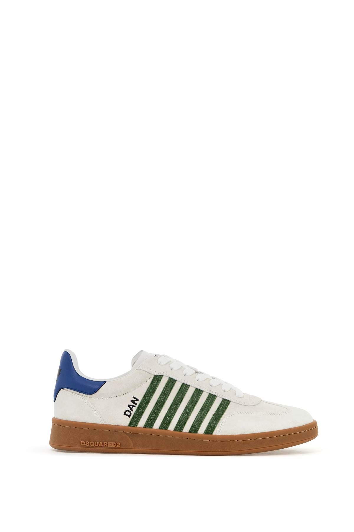 Shop Dsquared2 Boxer Sneakers In Bianco+verde+azzurro