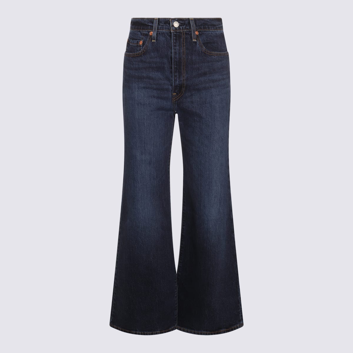 Levi's Dark Blue Cotton Denim Jeans In Blue