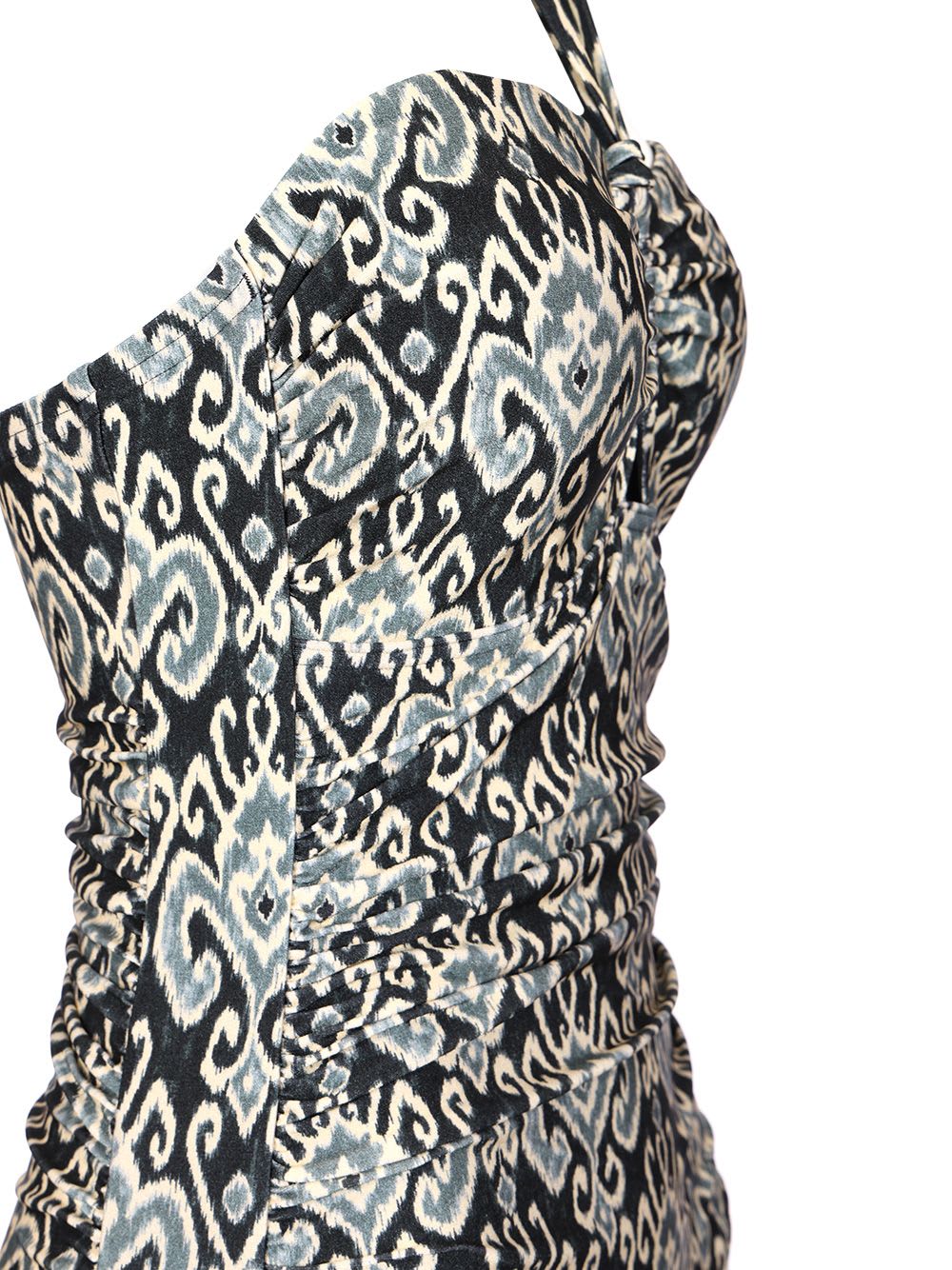 Zimmermann Wylie Wide Link One Piece Swimsuit In Charcoal Ikat In Multicolor