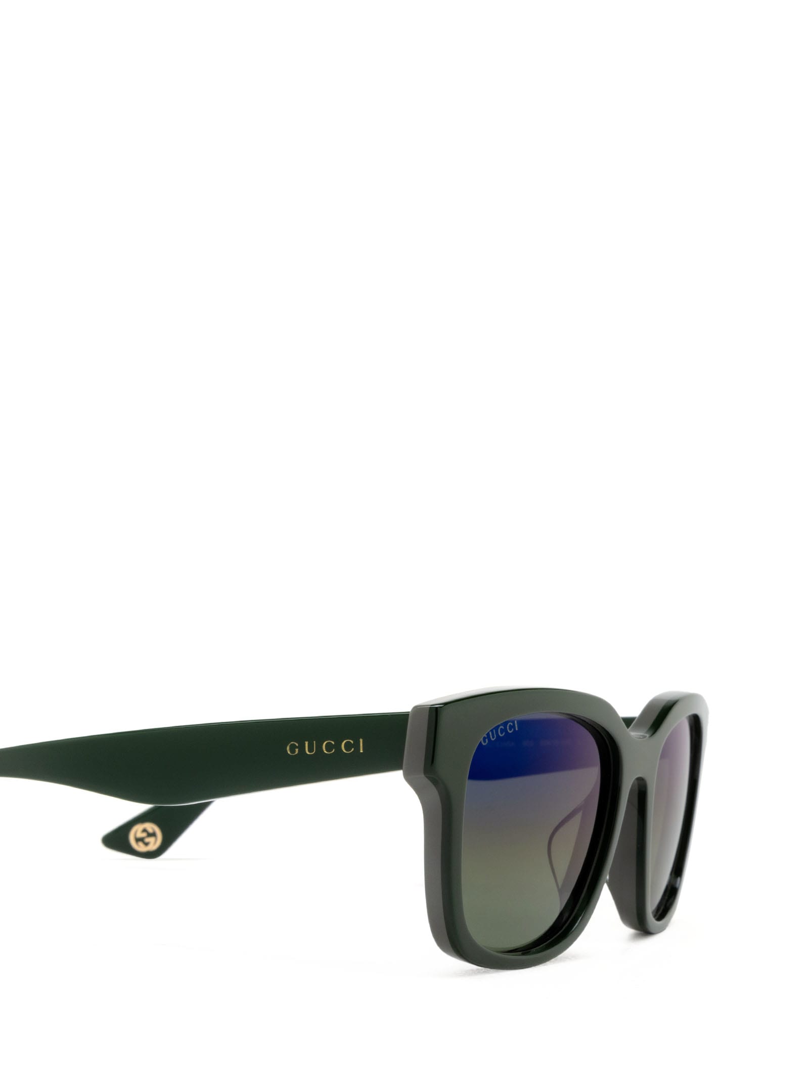 Shop Gucci Gg1639sa Green Sunglasses