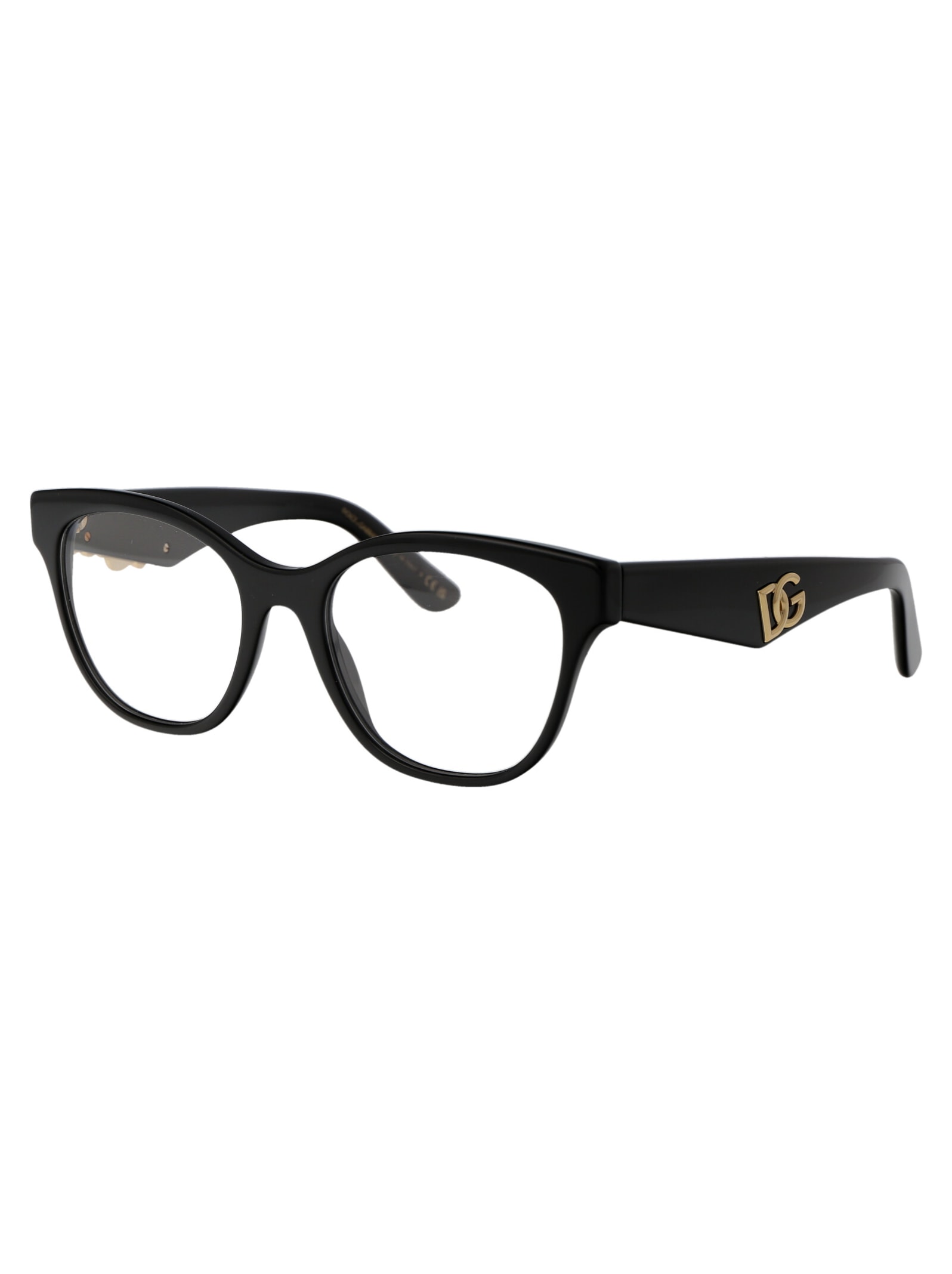 Shop Dolce &amp; Gabbana Eyewear 0dg3371 Glasses In 501 Black