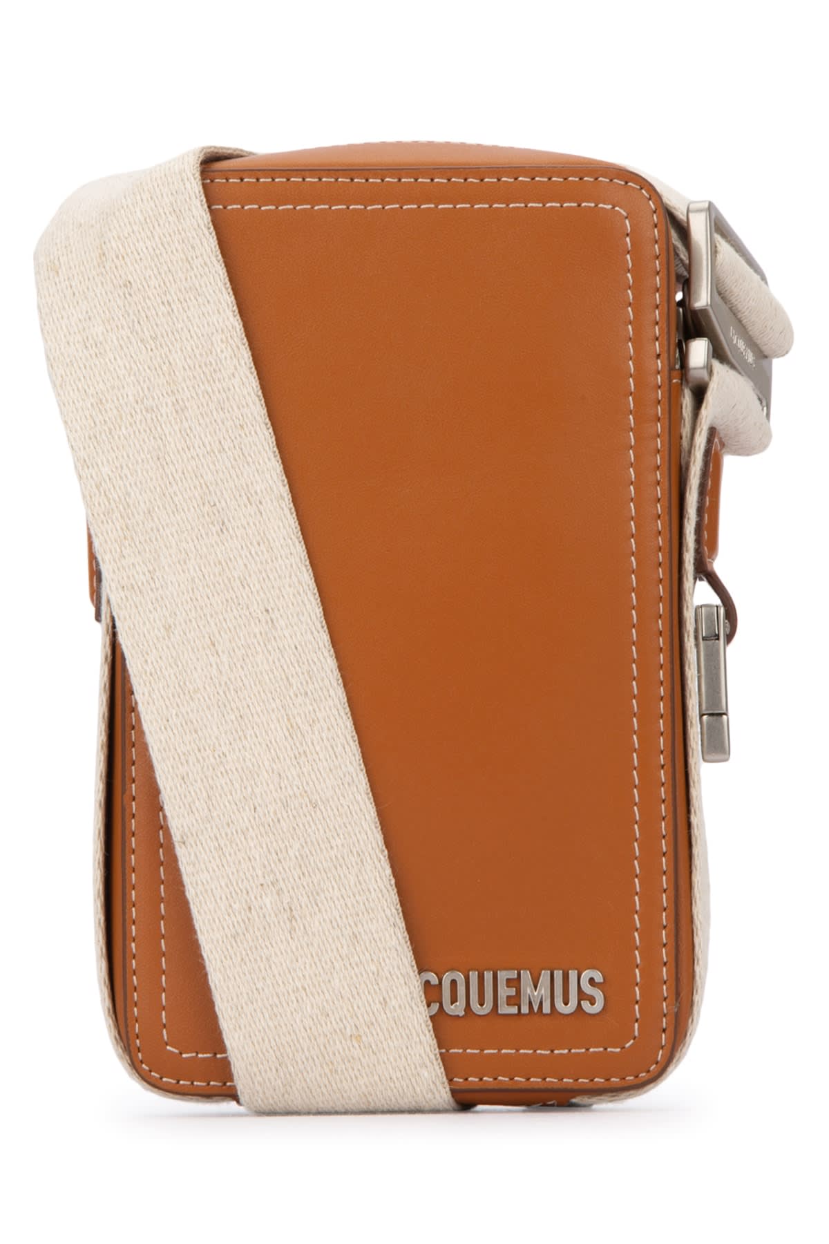 Shop Jacquemus Le Cuerda Vertical In Lightbrown2