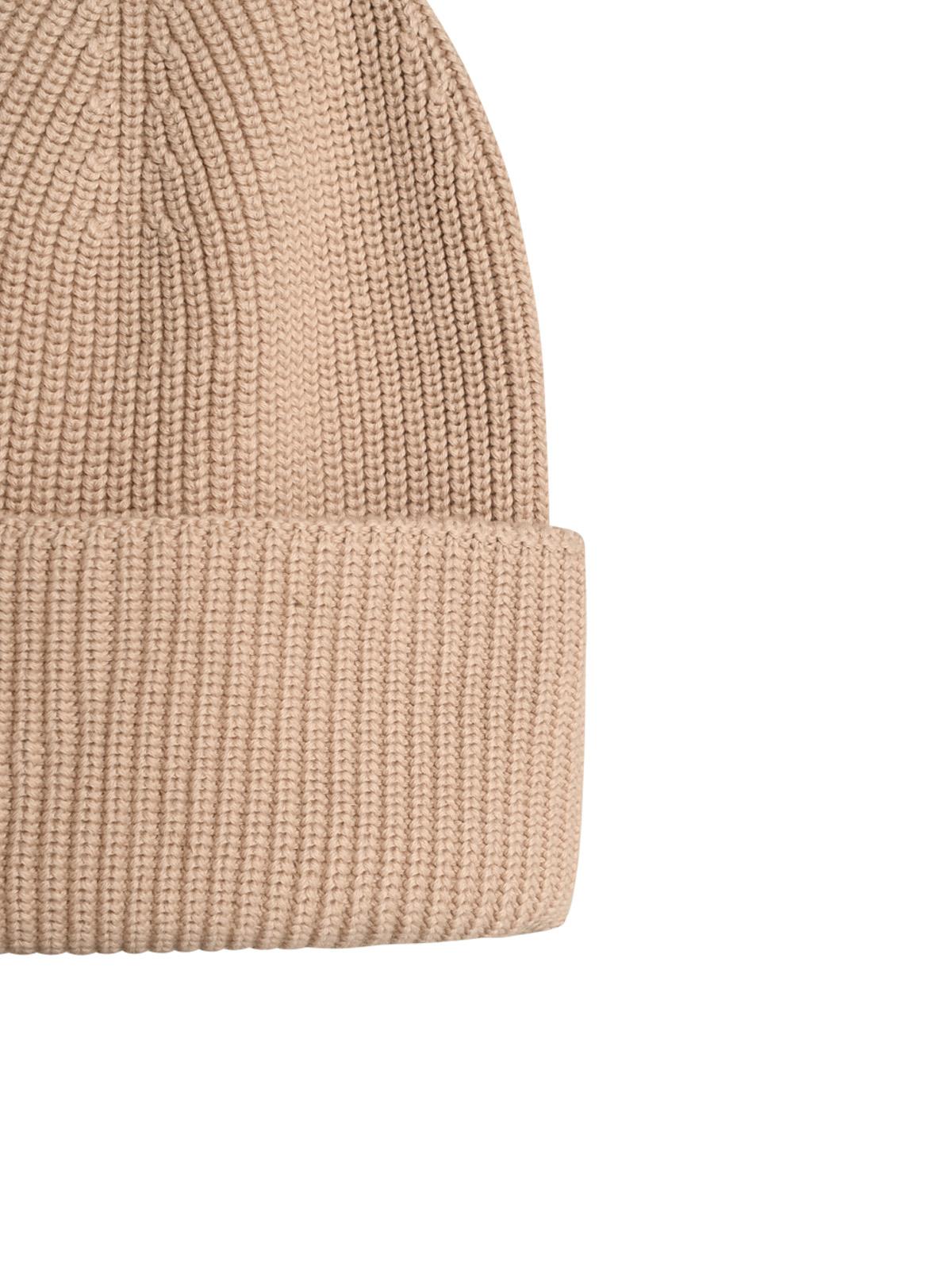 Barrow Beige Cotton Blend Beanie In Beige