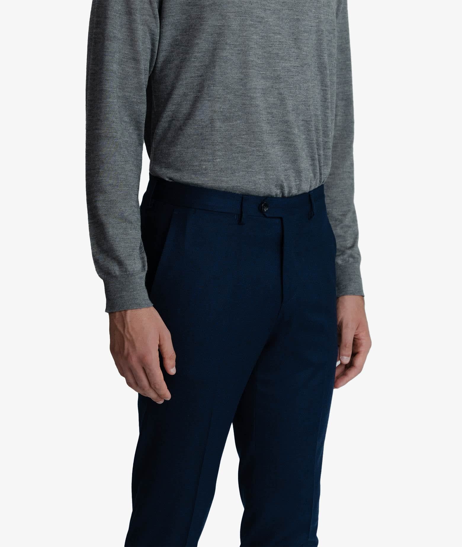 Shop Larusmiani Trousers Palace Pants In Navy
