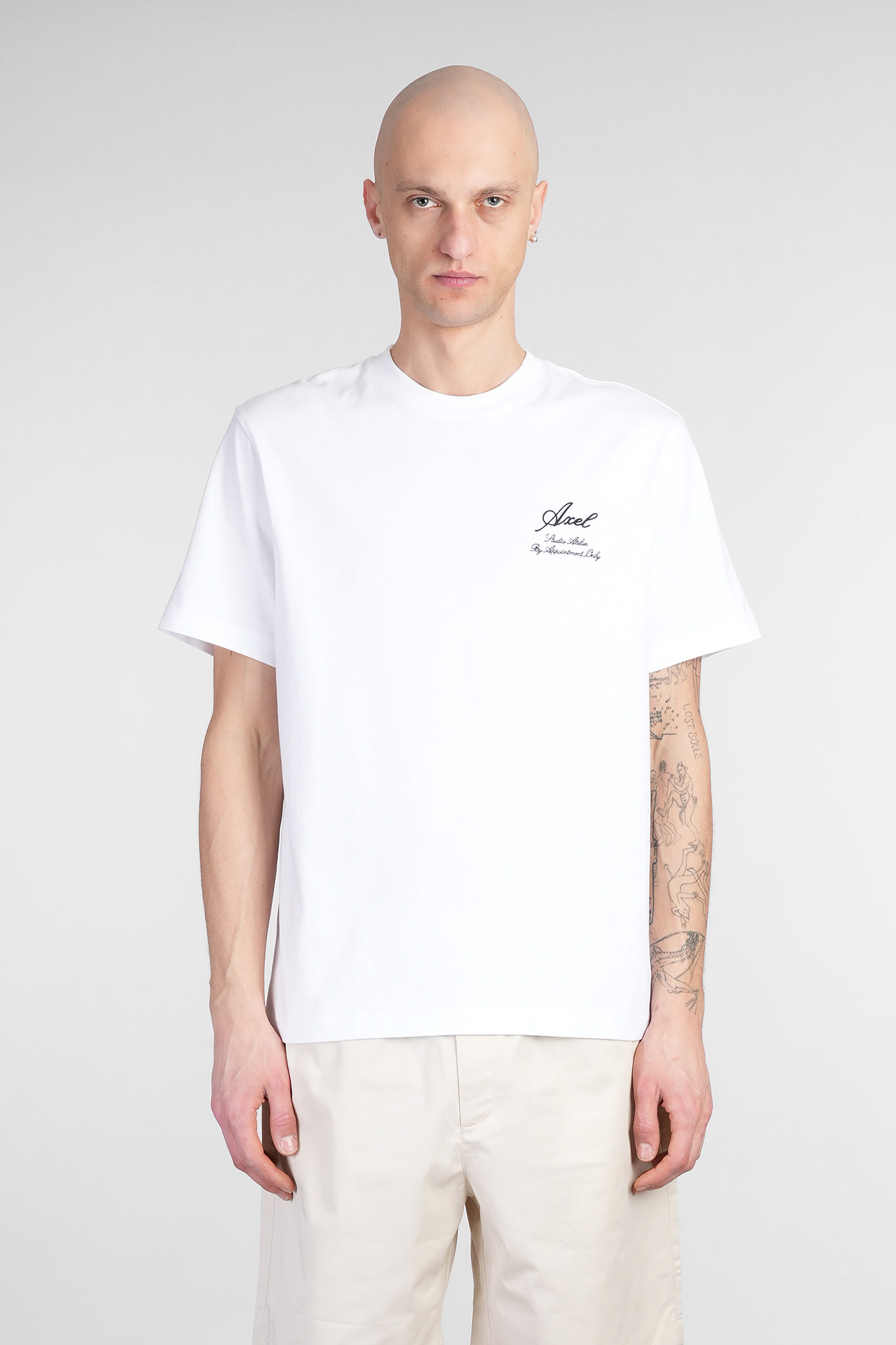 Axel Arigato Atelier T-shirt T-shirt In White Cotton