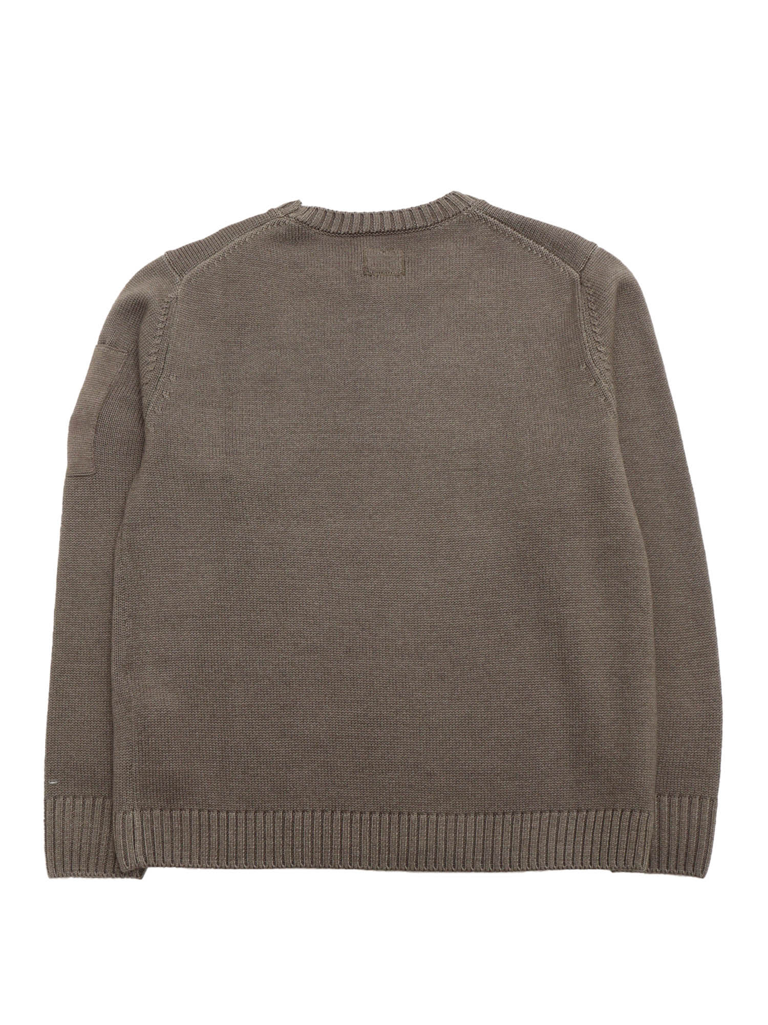 C.p. Company Undersixteen Crewneck Sweater In Brown