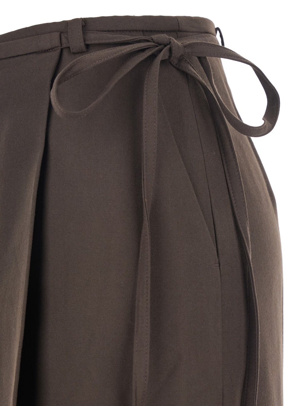 Dunst Maxi Wrap Skirt In Burgundy