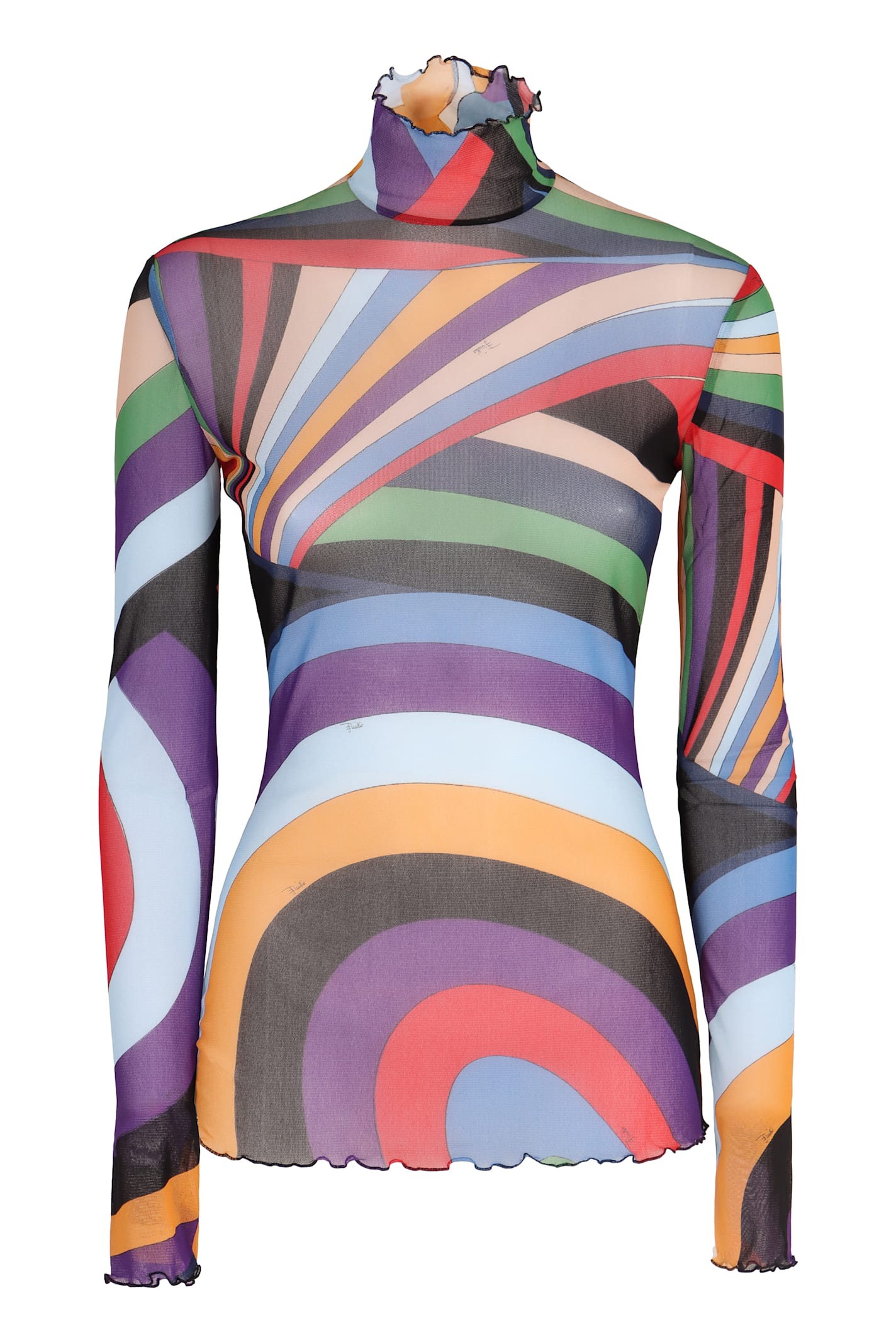 PUCCI PRINTED LONG-SLEEVE TOP 