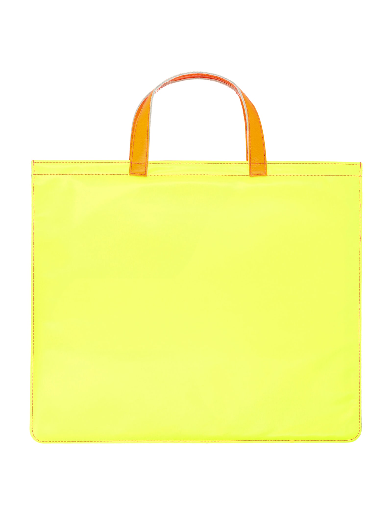 Comme Des Garçons Leather Super Fluo Tote Bag