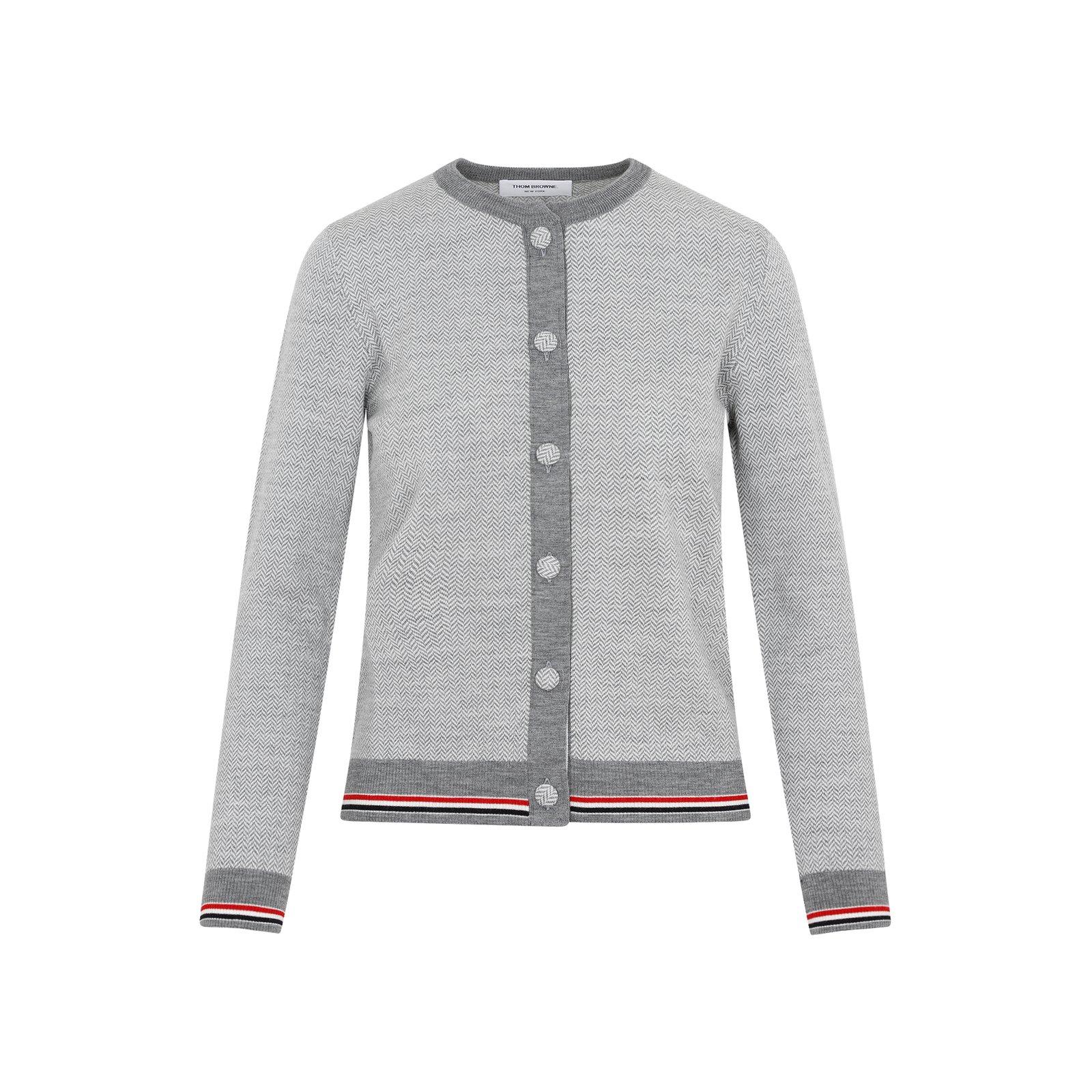 Thom Browne Stripe Detailed Buttoned Cardigan