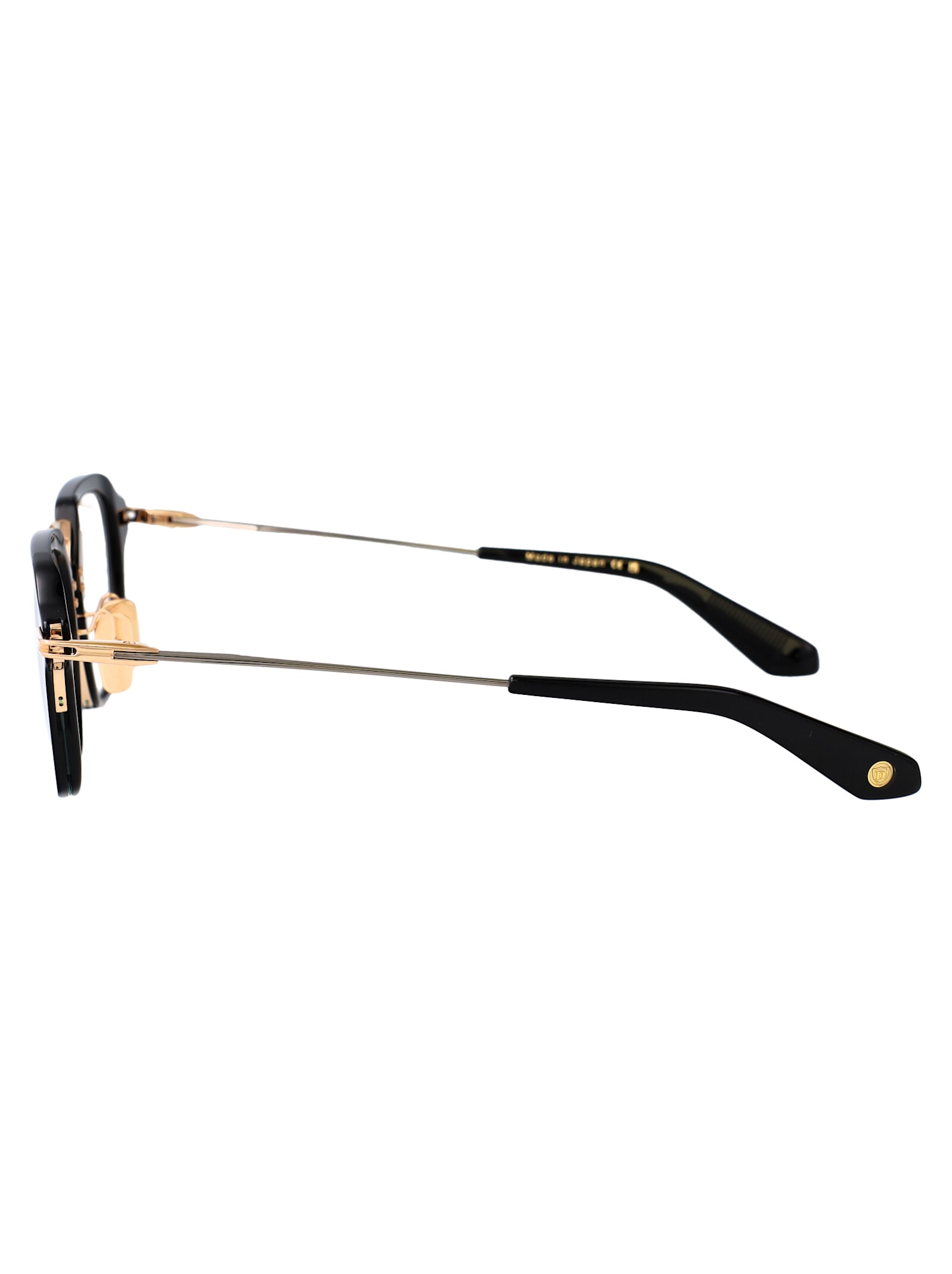 Dita Aegeus Glasses In Black - White Gold - Black Palladium W Clear