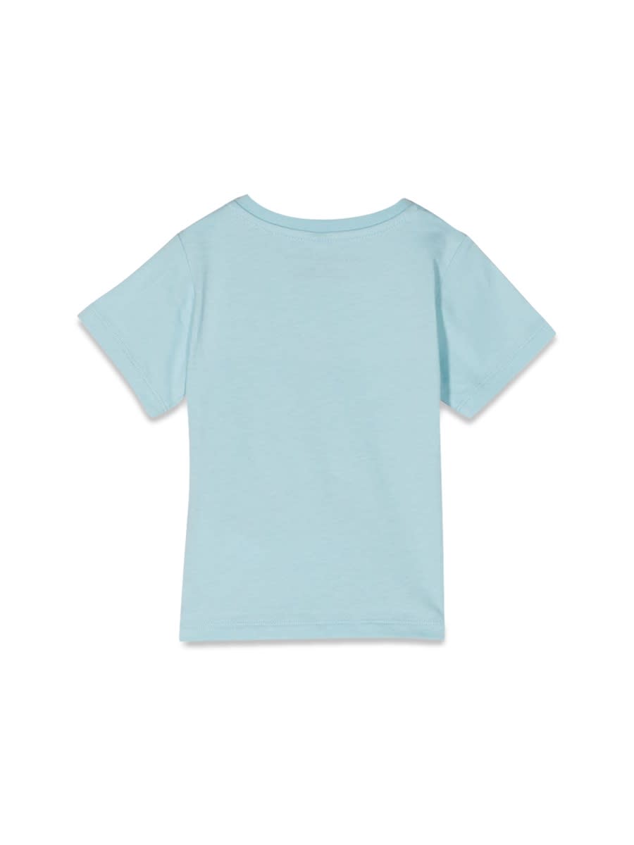 Shop Stella Mccartney T-shirt/top In Baby Blue