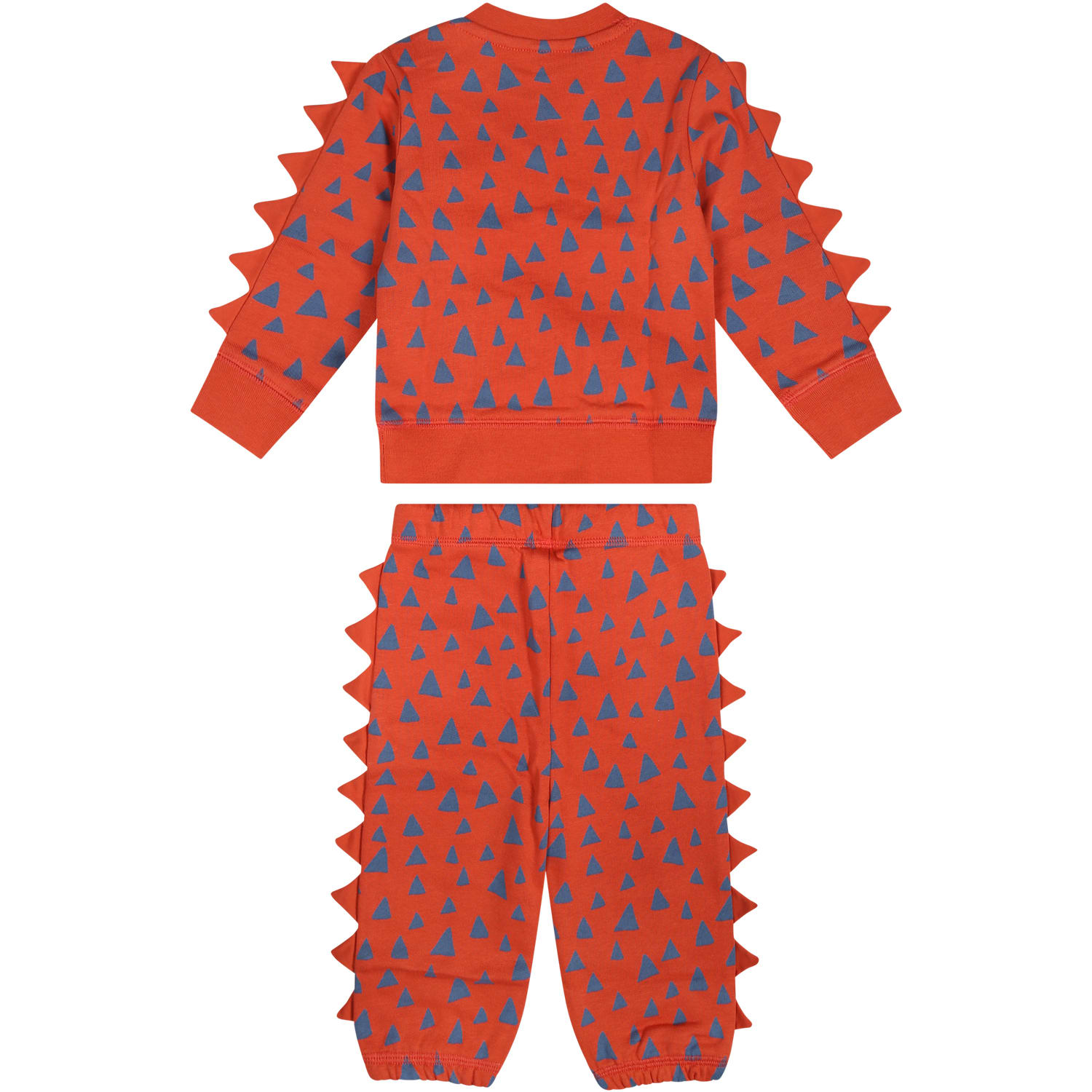 Shop Stella Mccartney Red Suit For Baby Boy With Monster Print