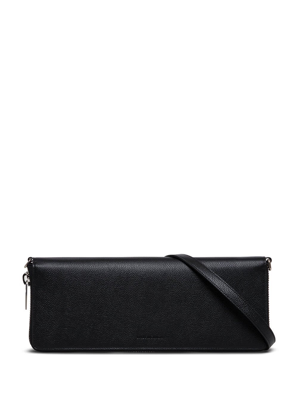 Balenciaga Rectangular Black Leather Crossbody Bag
