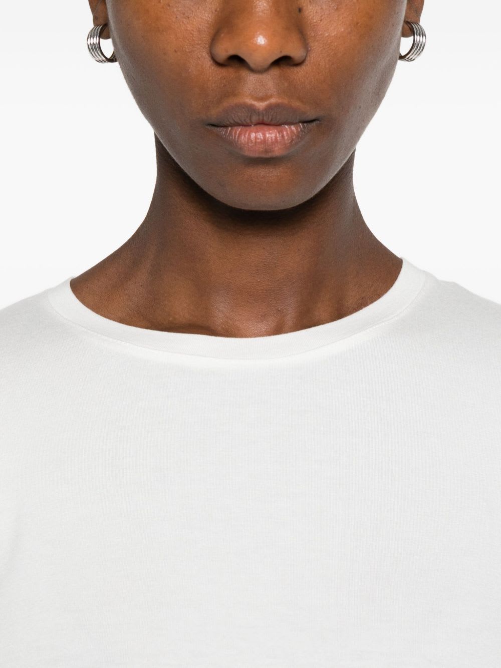 Majestic Long-sleeve Round-neck Sweater In Multi