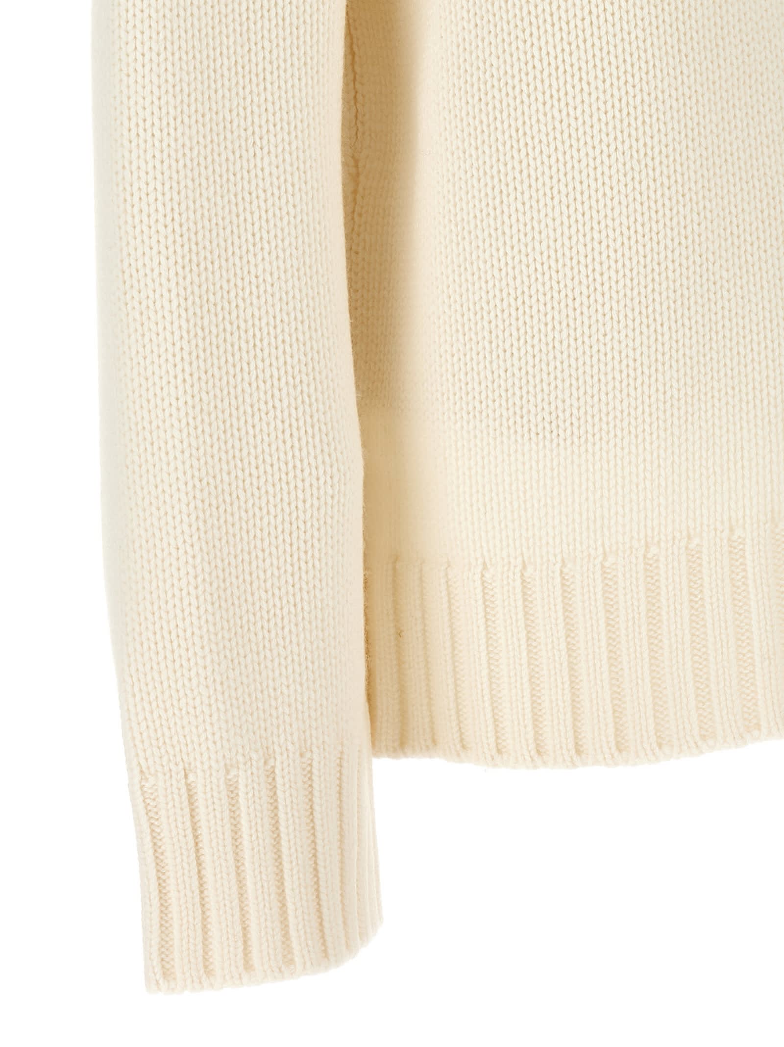 Shop Fabiana Filippi High Neck Sweater In White