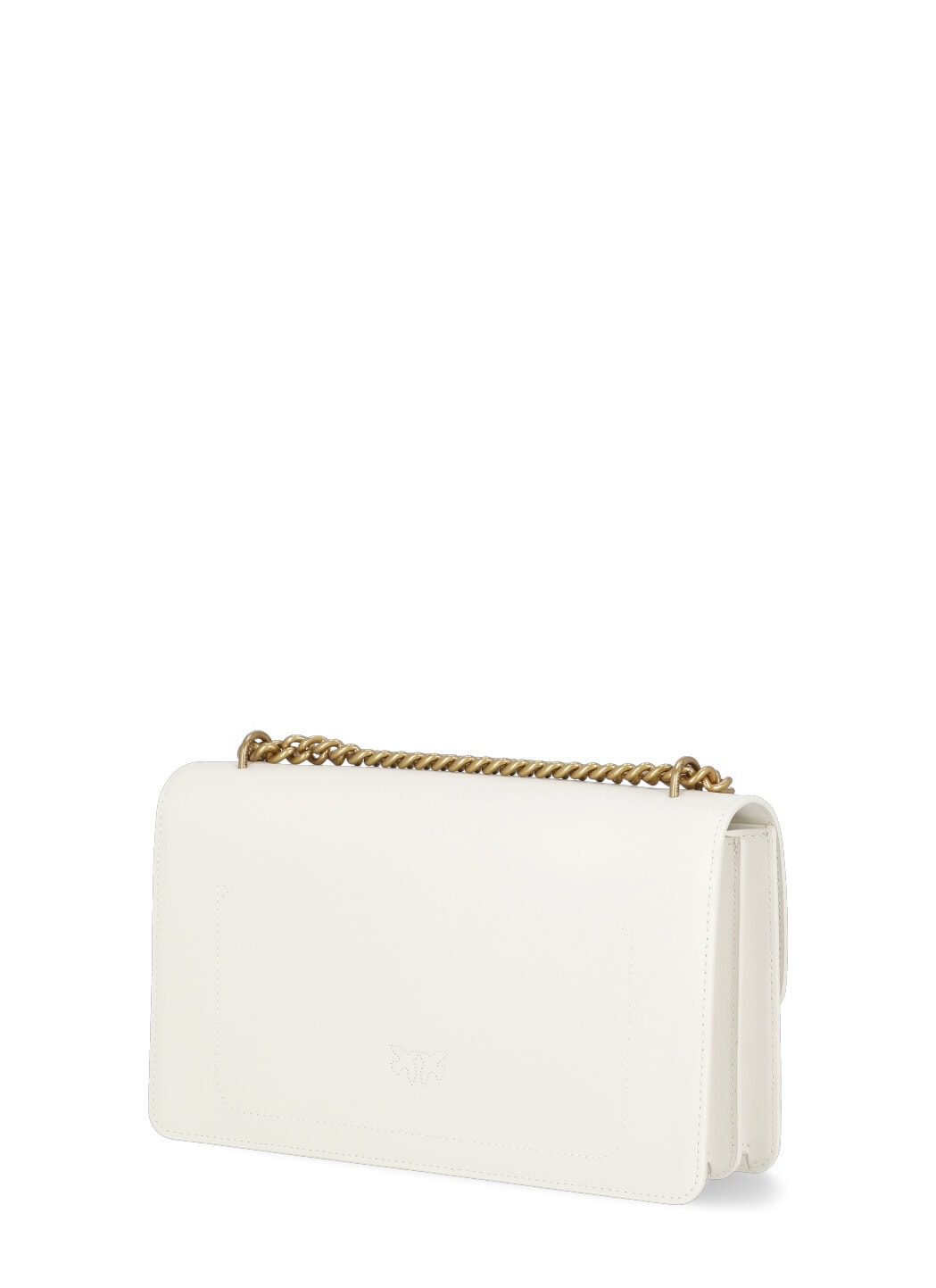 Pinko Love One Classic Shoulder Bag In White