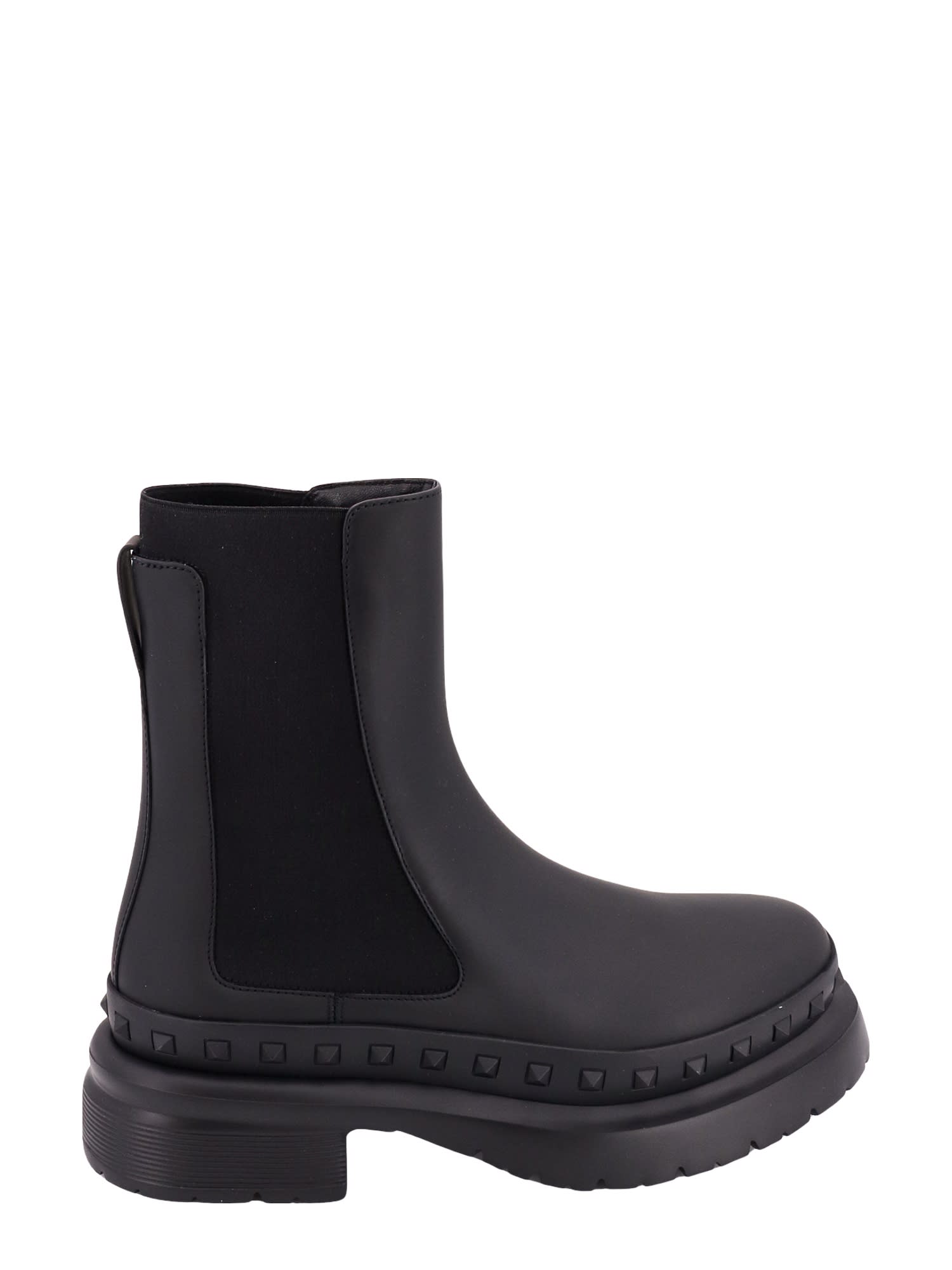 Shop Valentino Rockstud M-way Boots In Black