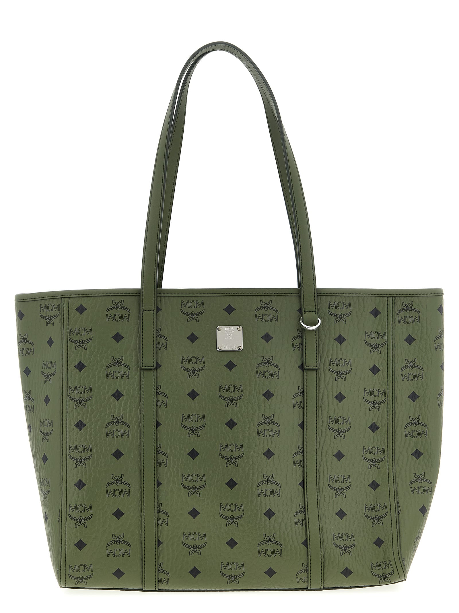 Mcm Medium Toni Shopping Bag In Green
