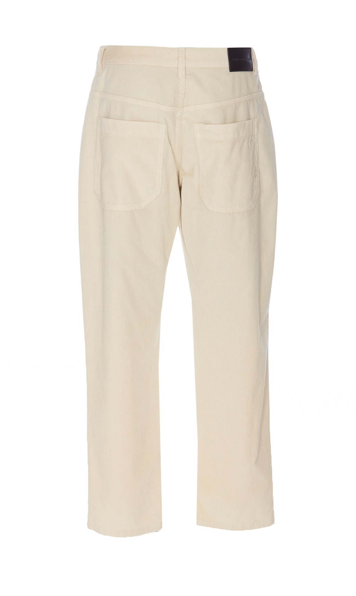 Shop Pinko Cloe Velvet Trousers  In White