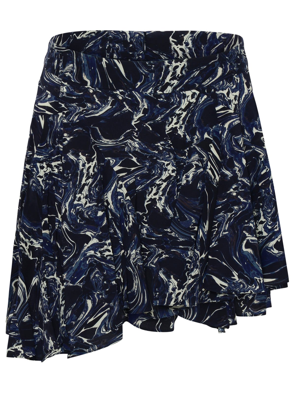 Shop Isabel Marant Teyana Blue Silk Skirt