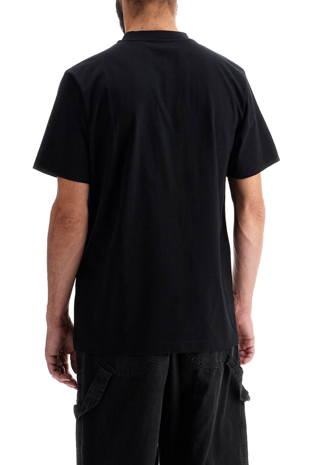 Shop Off-white Flock Arrow T-shirt In Black - White (black)