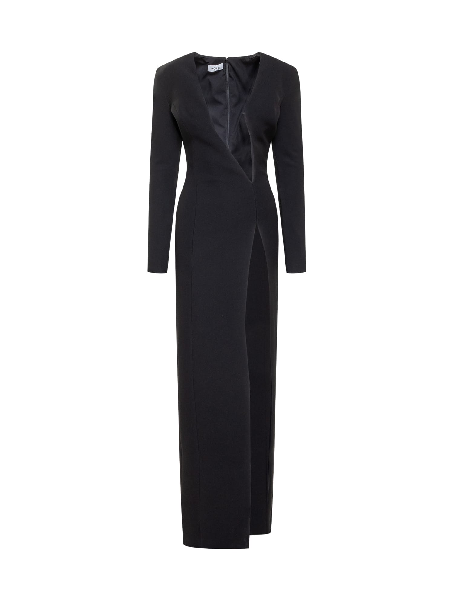 Shop Monot Asymmetric Dress In Black