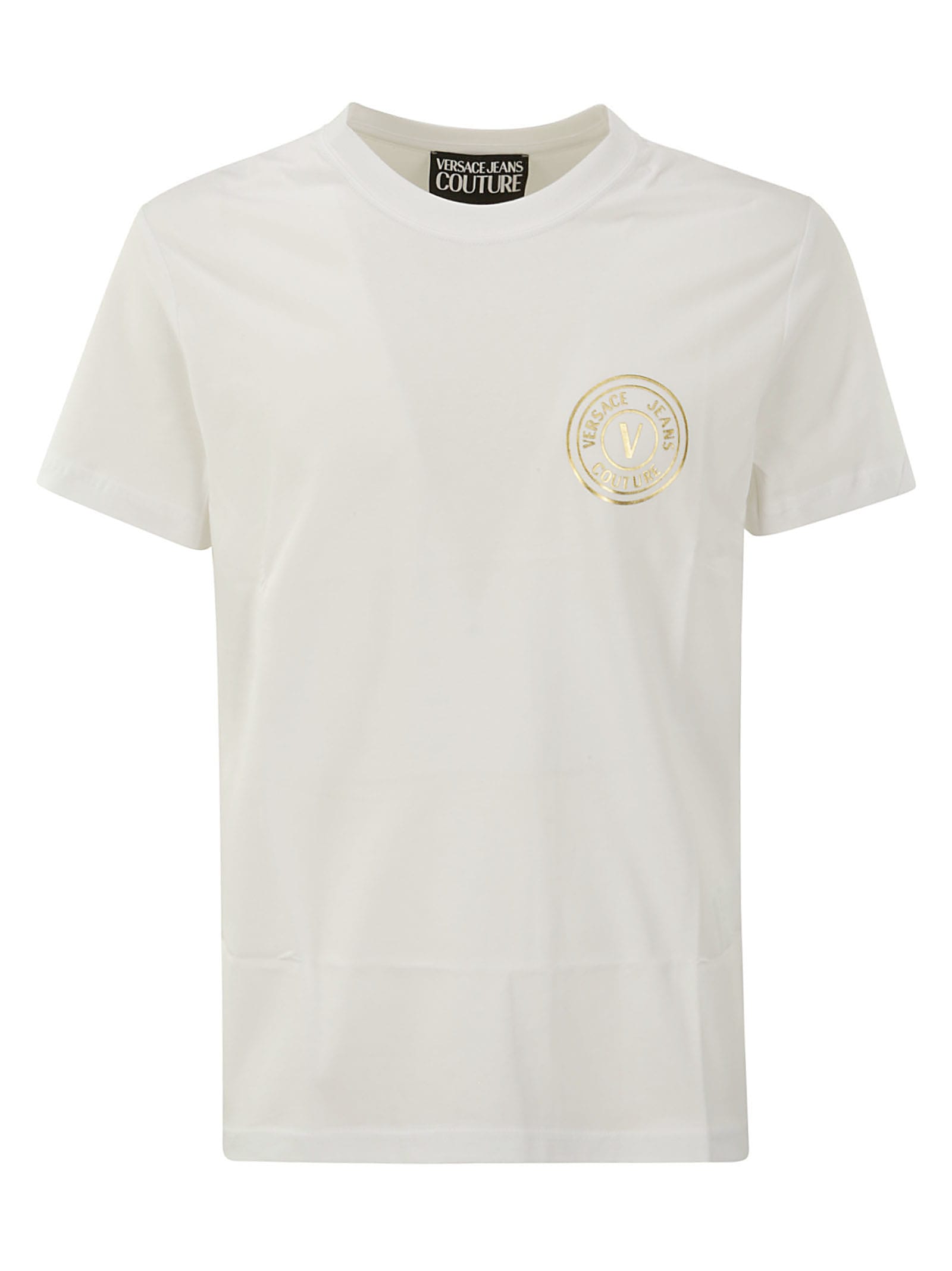Versace Jeans Couture 76up600 S Vembl T.foil Sm T-shirt In White/gold