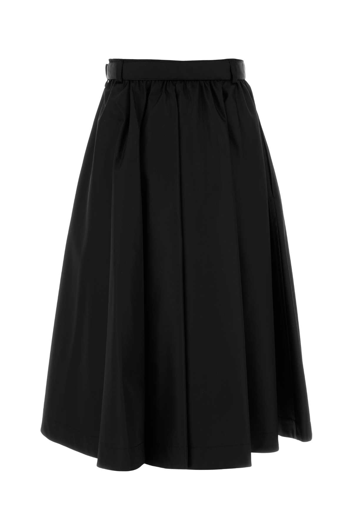 Prada Technical Fabric Skirt In Black