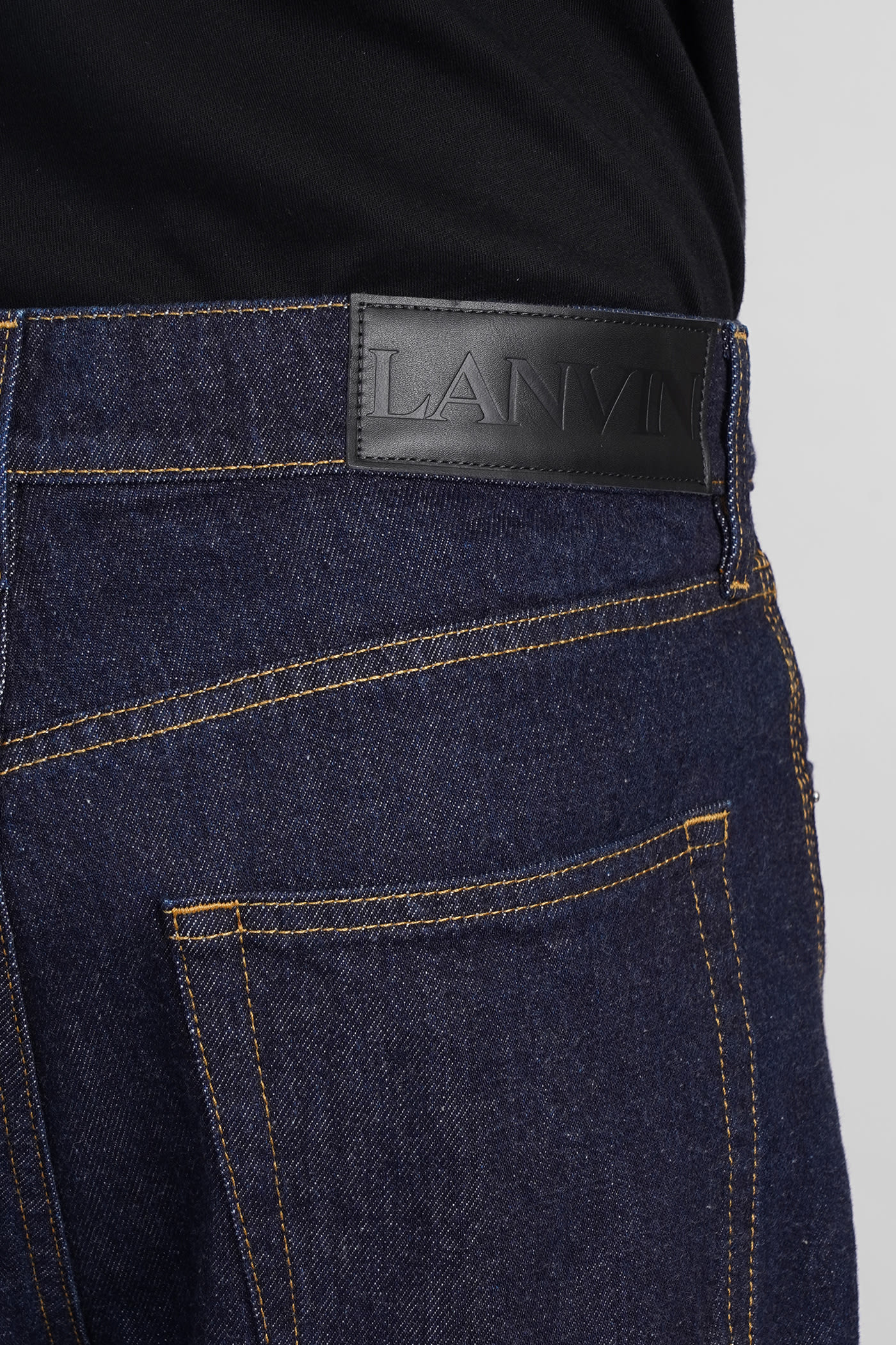 Shop Lanvin Jeans In Blue Cotton