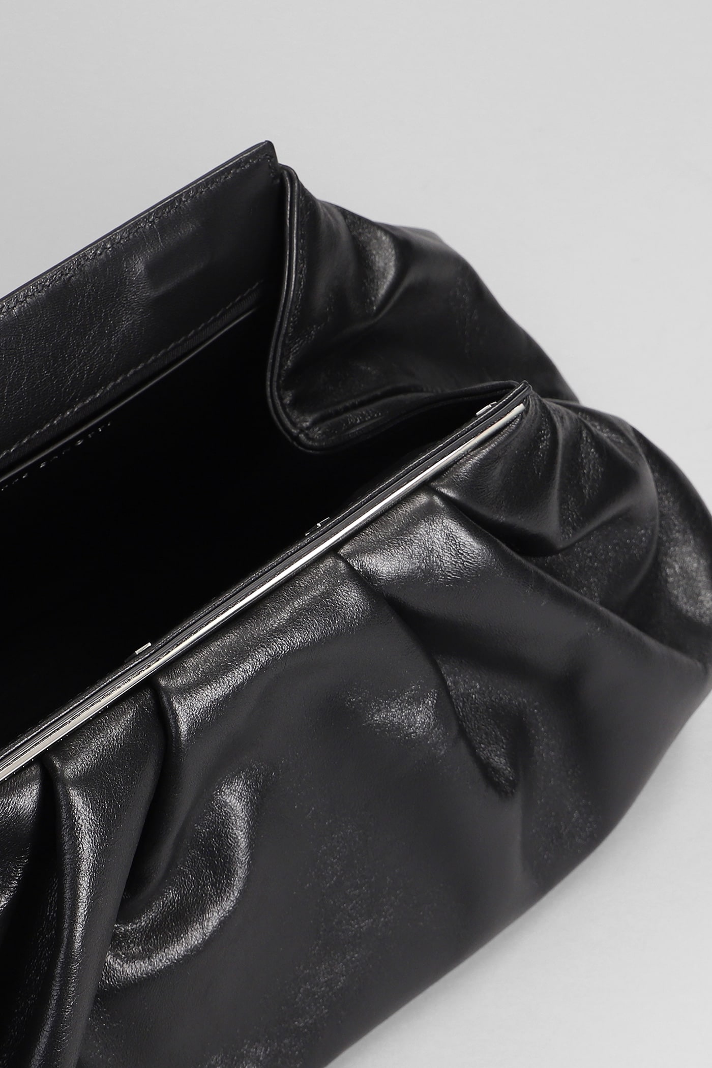 Shop Giuseppe Zanotti Clutch In Black Leather