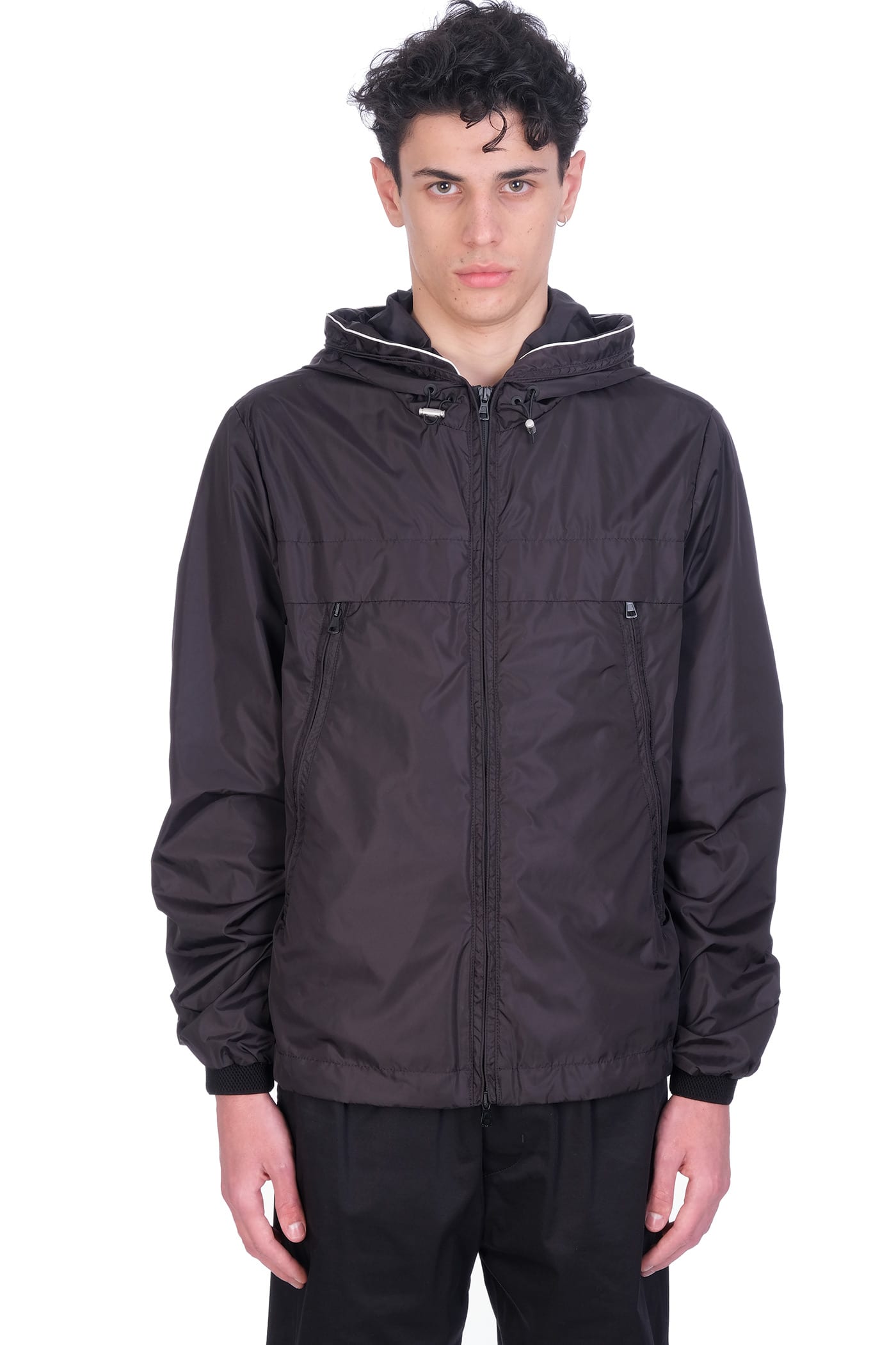 Low Brand Casual Jacket In Black Nylon