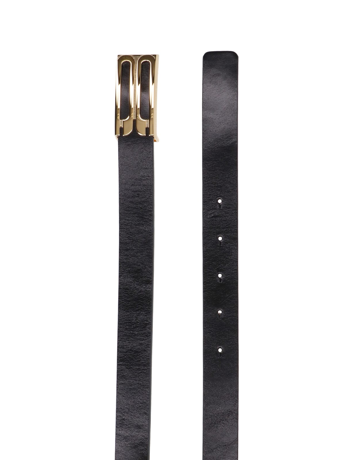 Shop Victoria Beckham Frame Logo Belt In Black