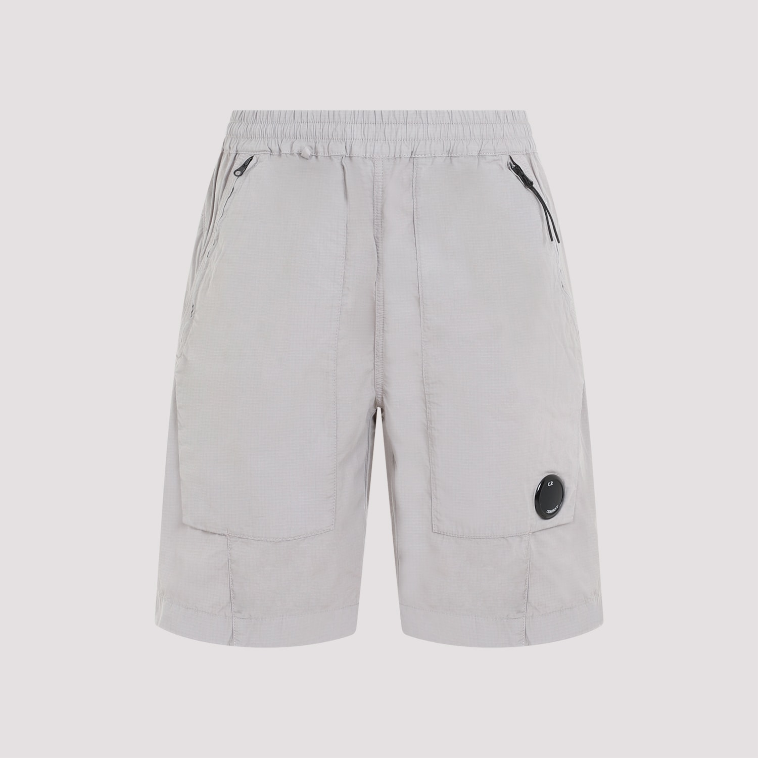 Shop C.p. Company Rip-stop Shorts In Drizzle