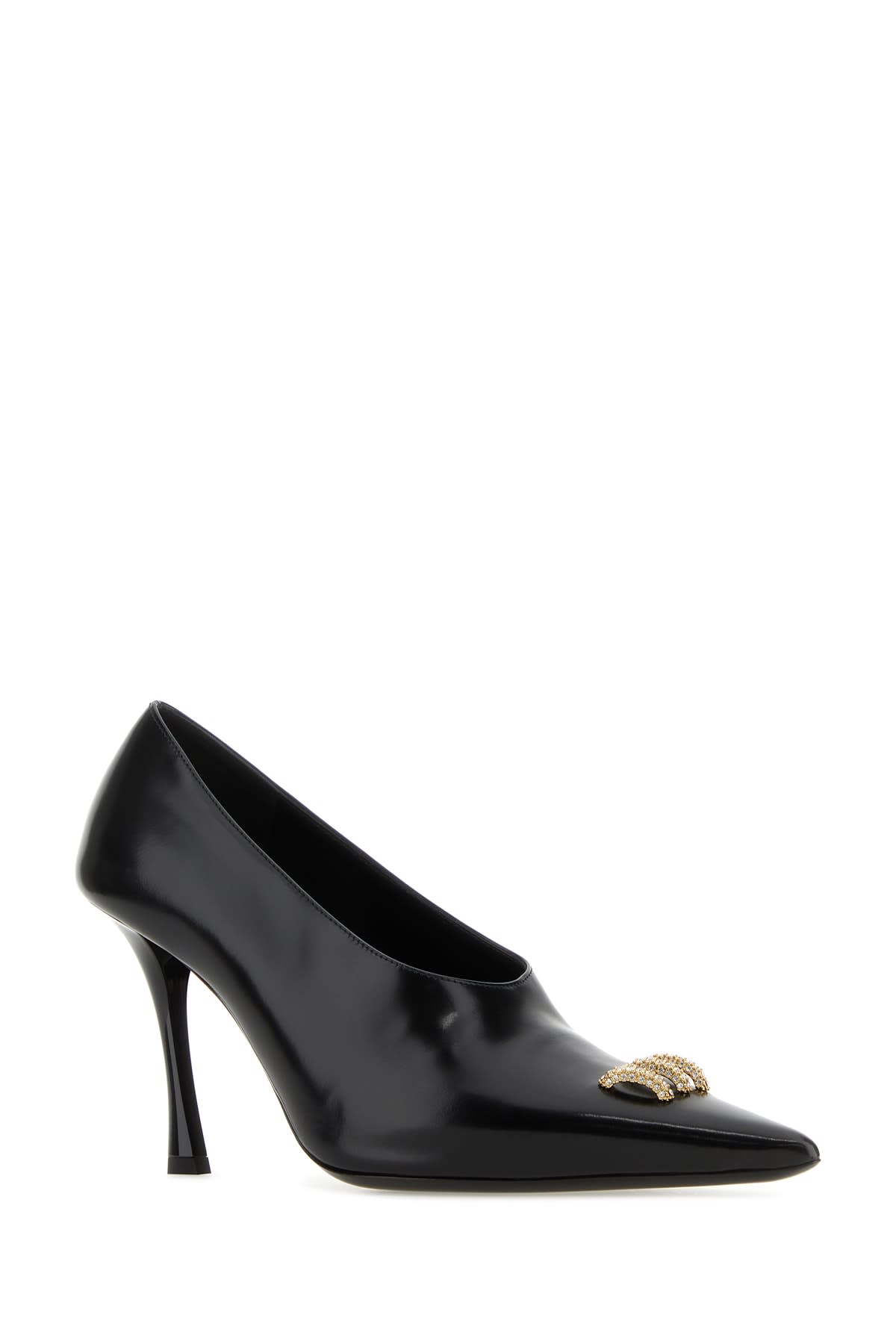 Givenchy Crystal-embellished Pointed Stiletto Mules In Black