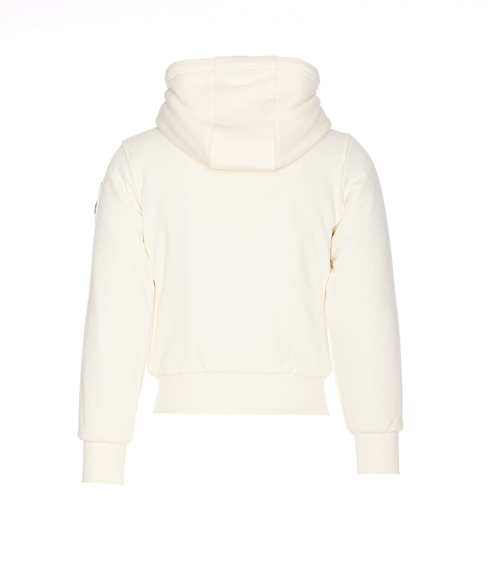 Shop Moose Knuckles Bunny Classic Zip Sweatshirt In White